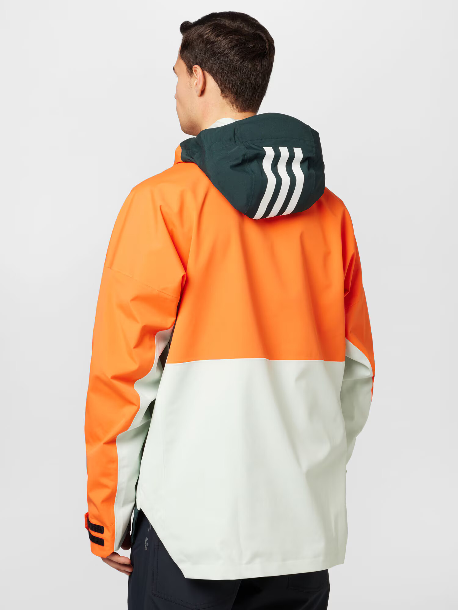 ADIDAS TERREX Outdoorová bunda námornícka modrá / tmavooranžová / šedobiela - Pepit.sk