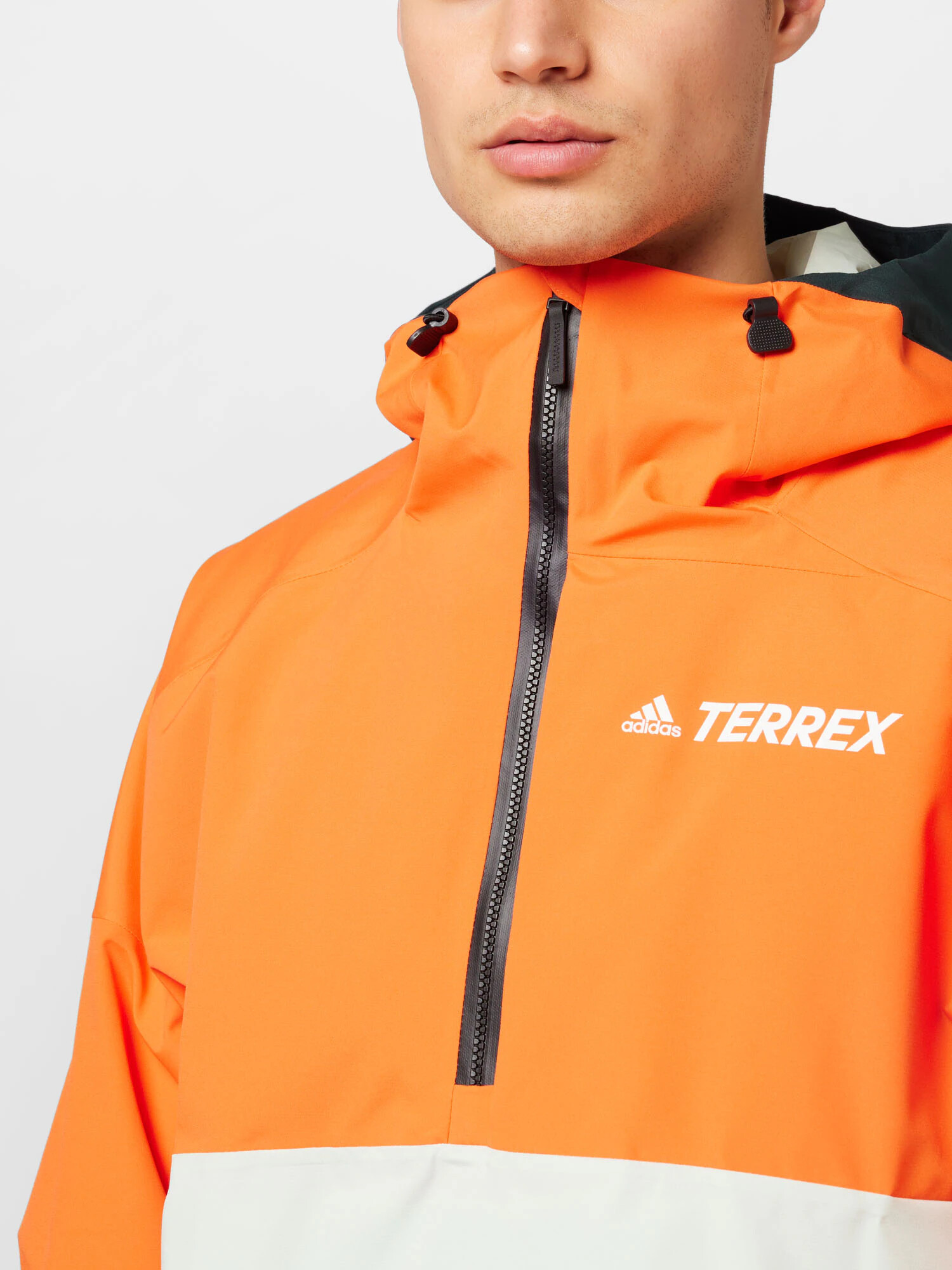 ADIDAS TERREX Outdoorová bunda námornícka modrá / tmavooranžová / šedobiela - Pepit.sk