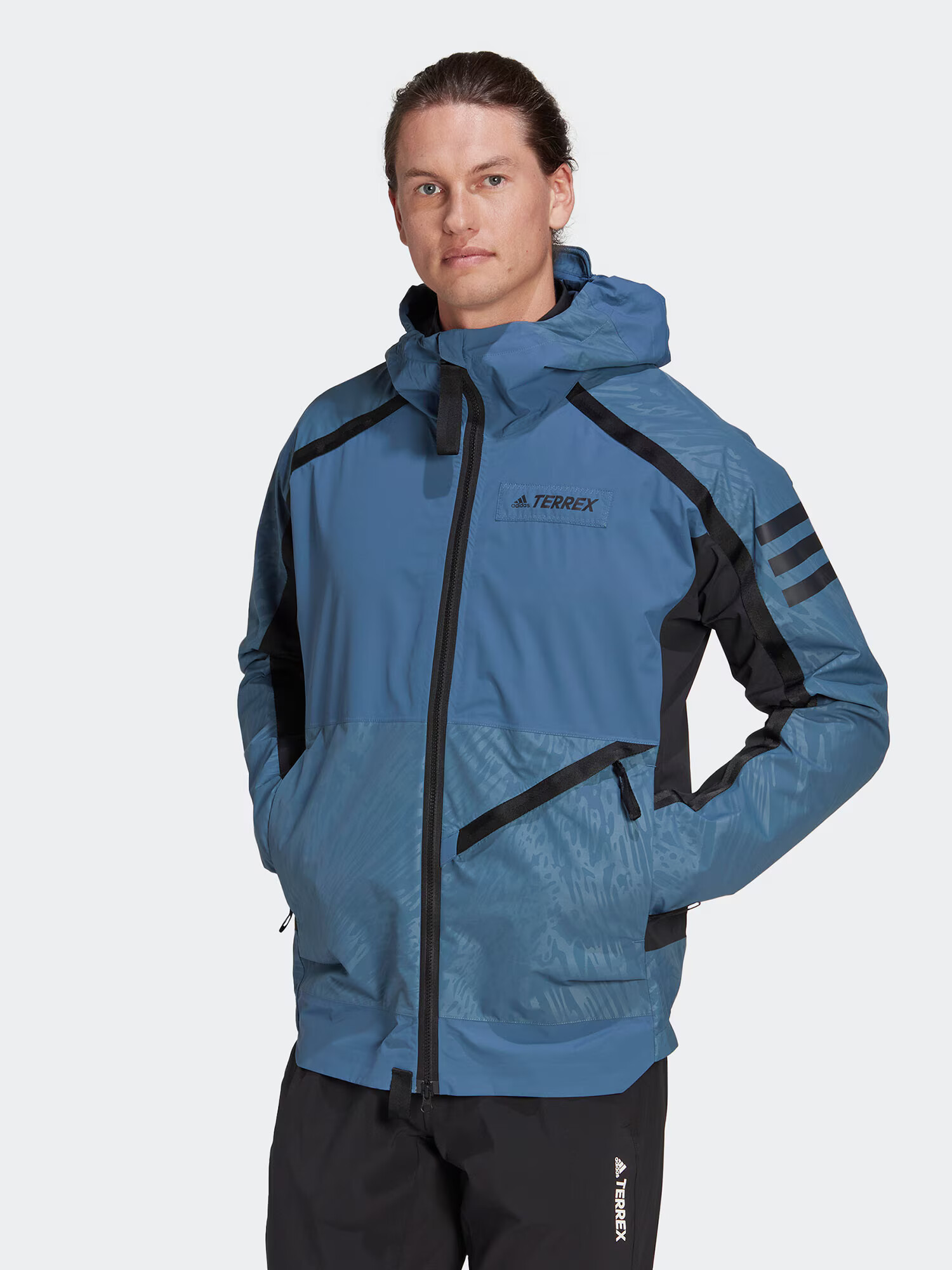 ADIDAS TERREX Outdoorová bunda 'Utilitas' modrosivá / čierna - Pepit.sk