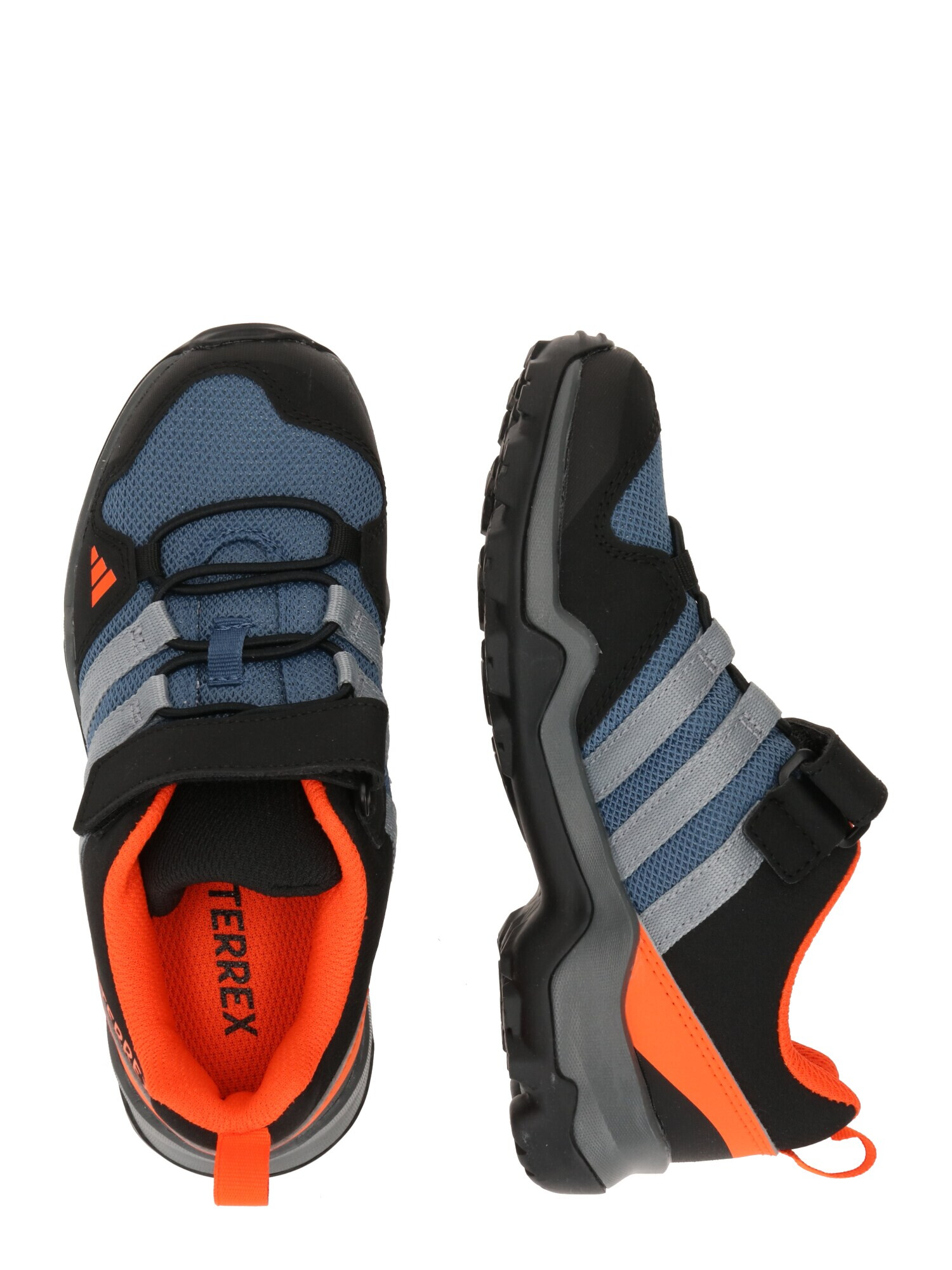 ADIDAS TERREX Poltopánky 'Ax2R Hook-And-Loop' modrosivá / svetlosivá / tmavooranžová / čierna - Pepit.sk