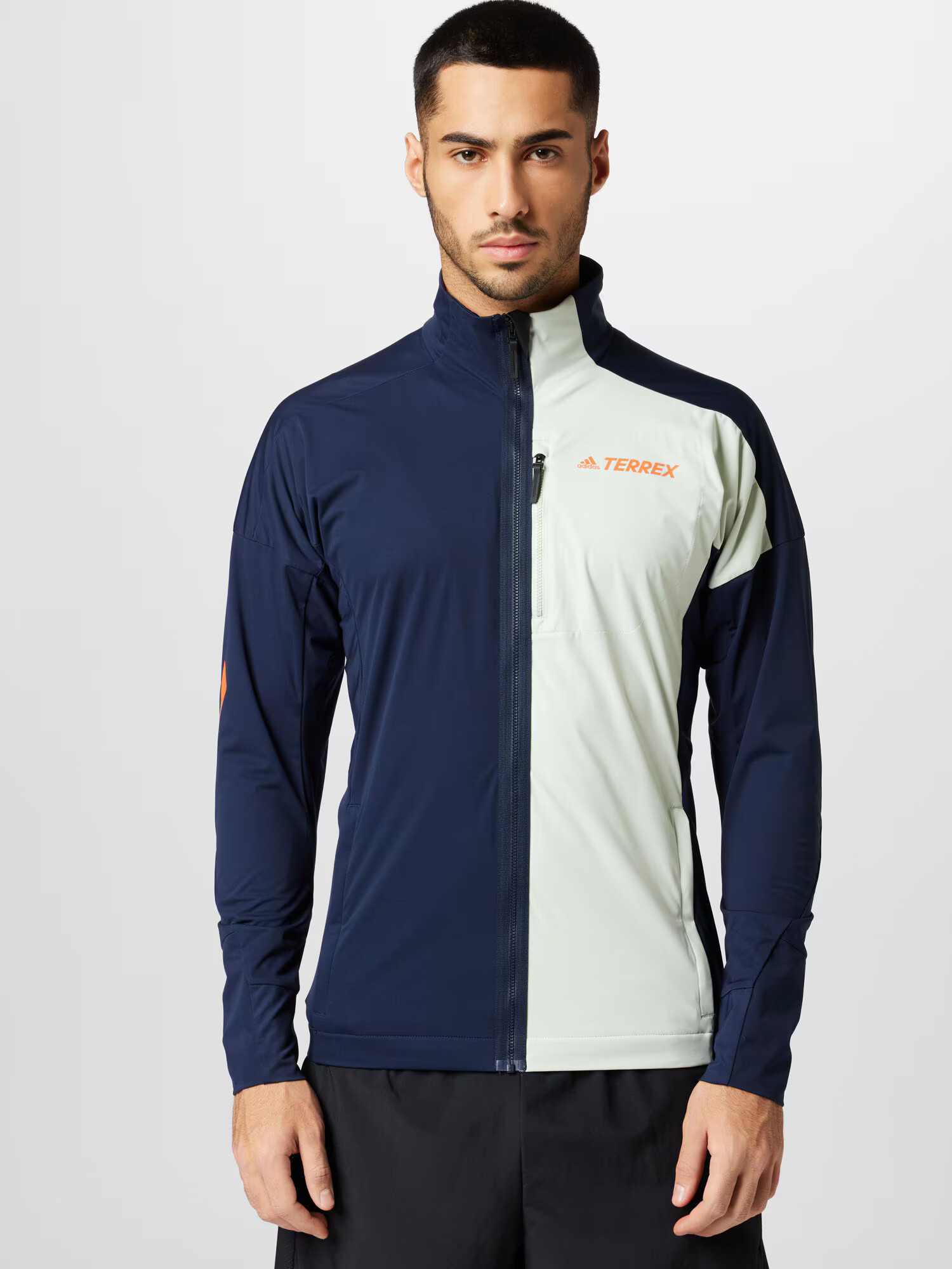 ADIDAS TERREX Športová bunda krémová / tmavomodrá / oranžová - Pepit.sk