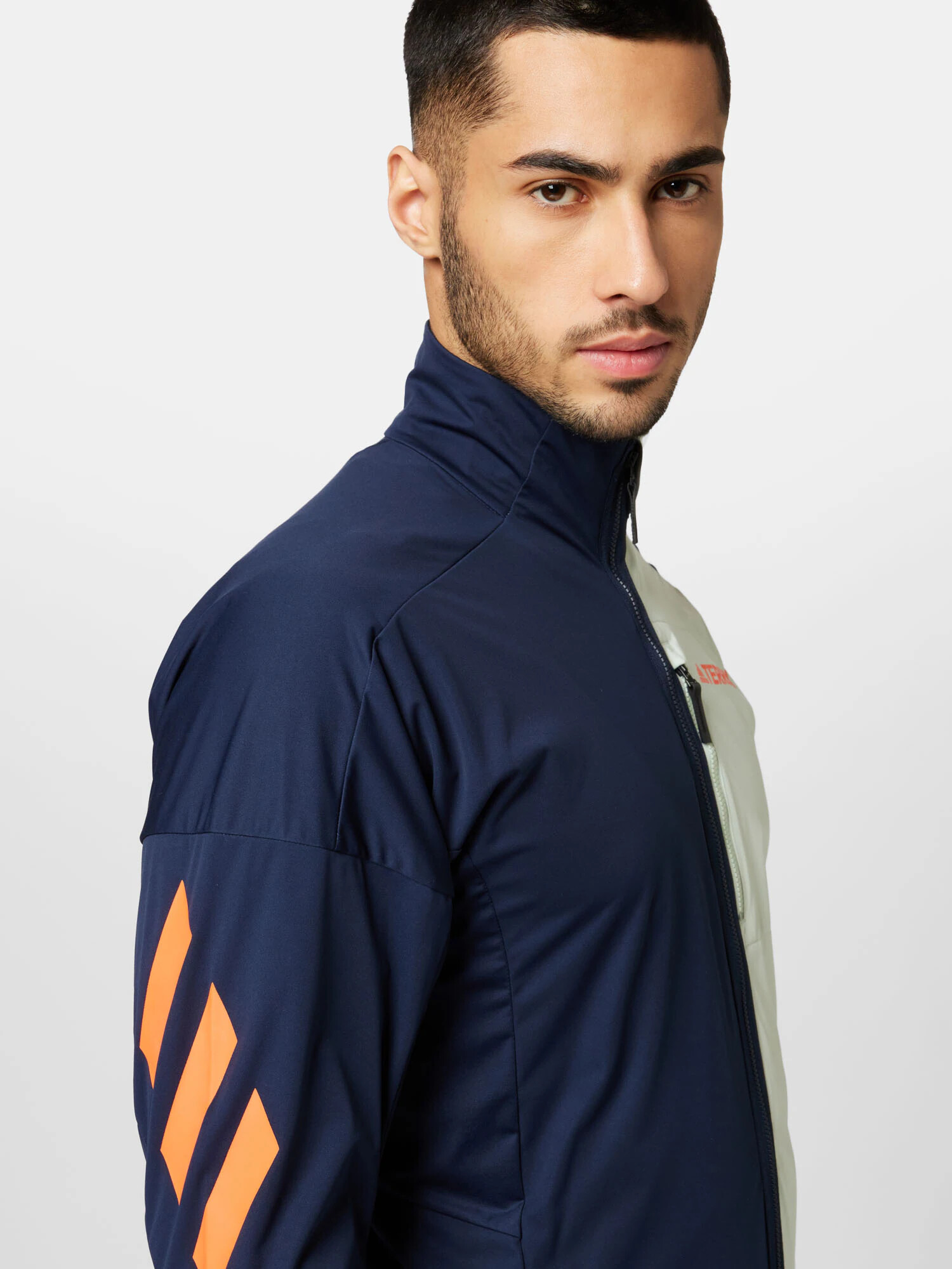 ADIDAS TERREX Športová bunda krémová / tmavomodrá / oranžová - Pepit.sk