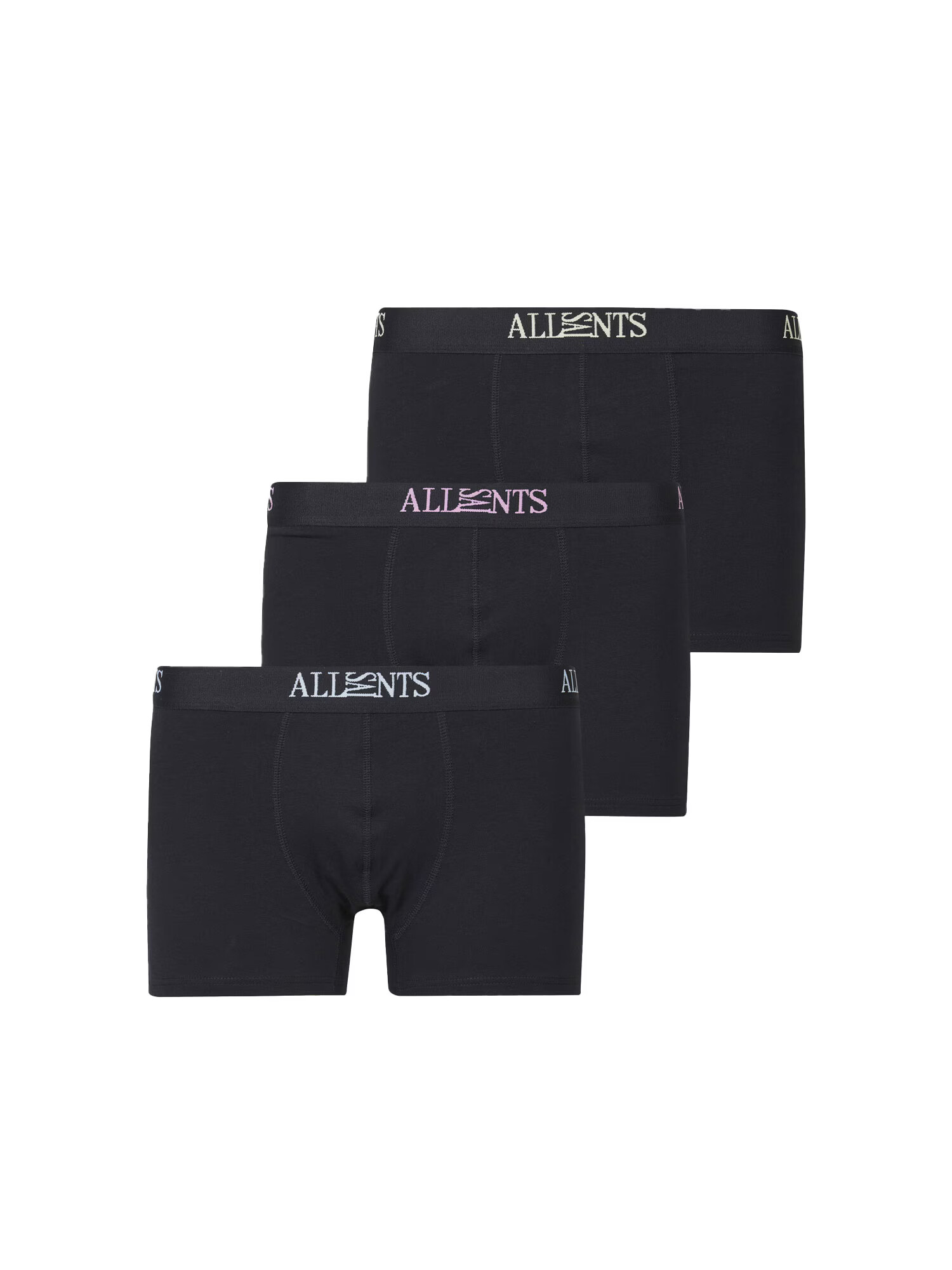 AllSaints Boxerky pastelovo modrá / pastelovo zelená / svetlofialová / čierna - Pepit.sk