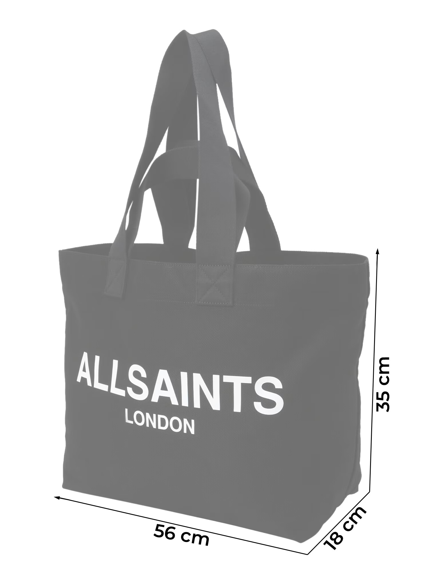 AllSaints Shopper 'ALI' čierna / biela - Pepit.sk