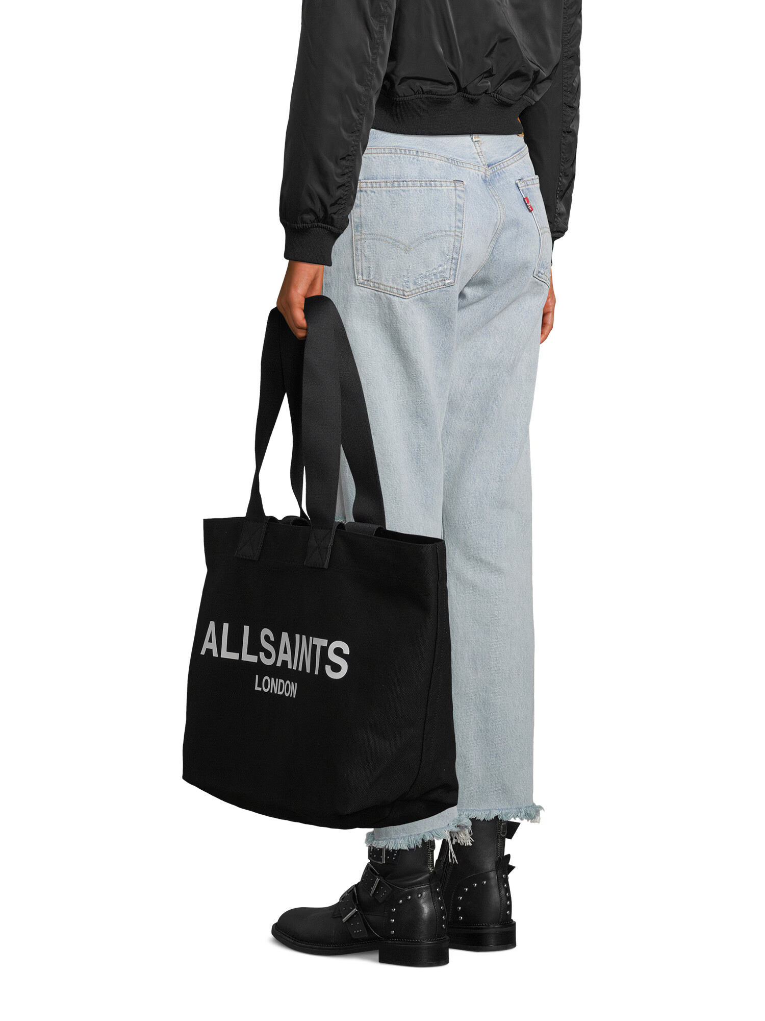 AllSaints Shopper 'ALI' čierna / biela - Pepit.sk