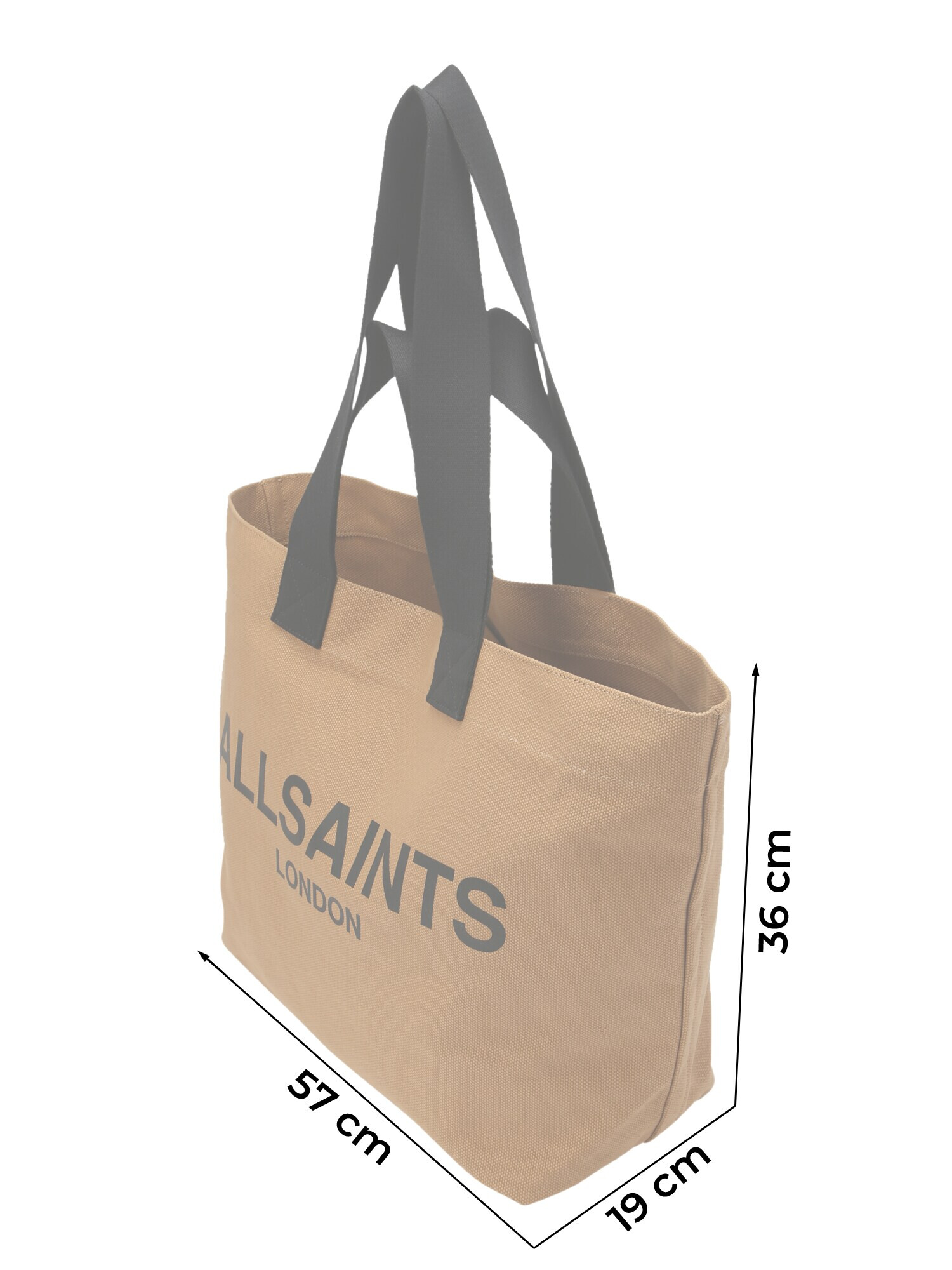 AllSaints Shopper 'ALI' kapučíno / čierna - Pepit.sk