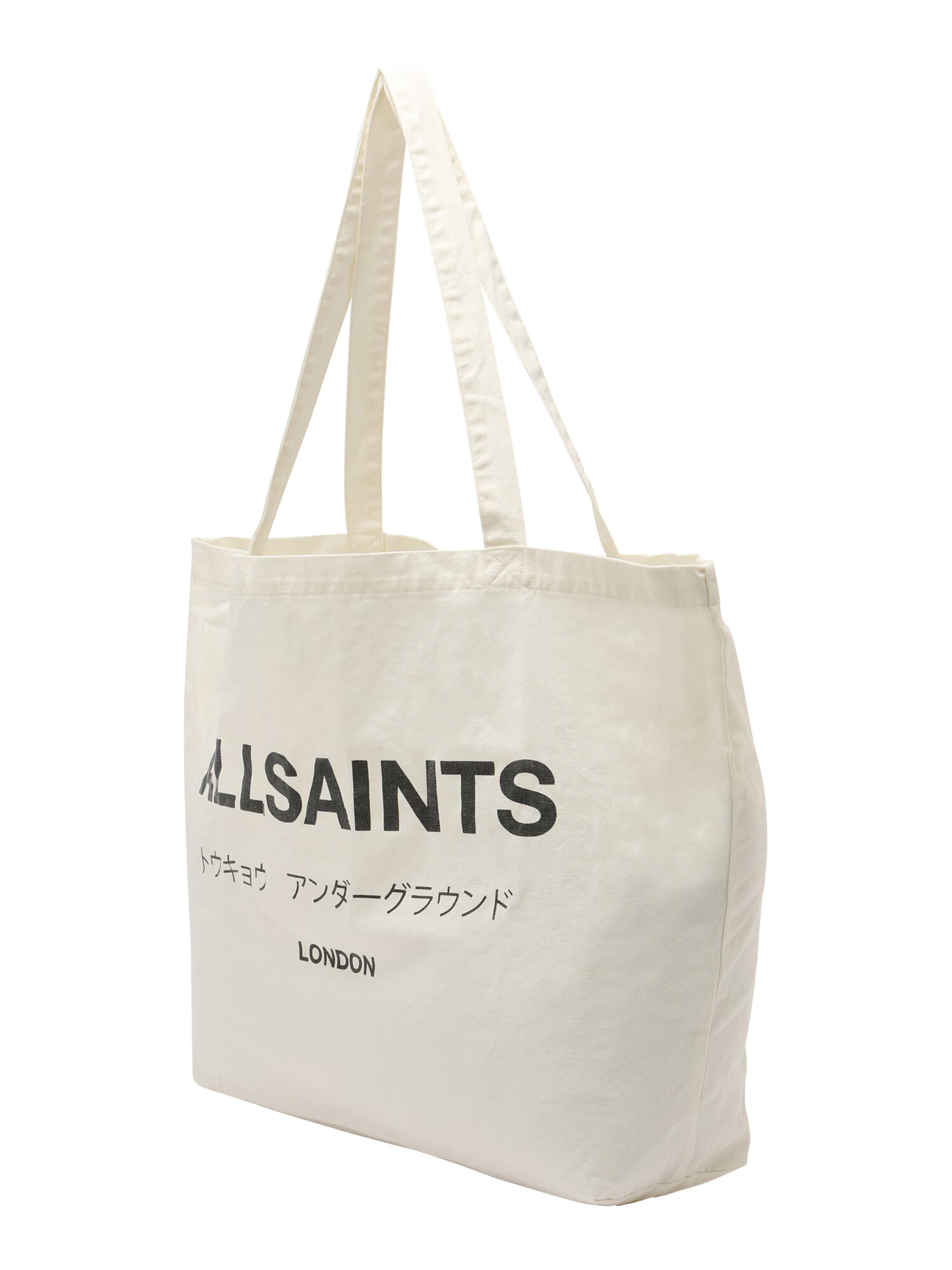 AllSaints Shopper čierna / biela - Pepit.sk