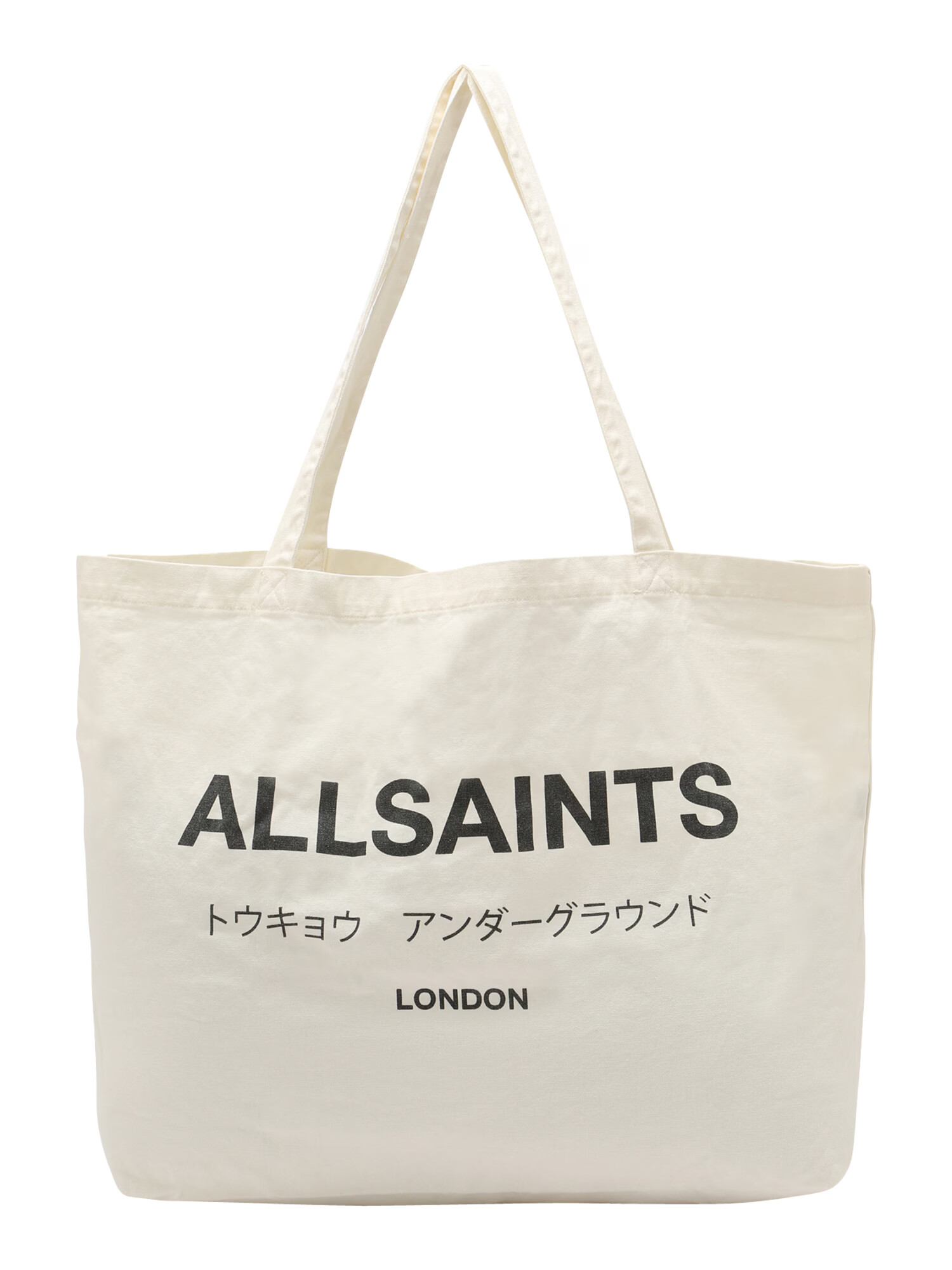 AllSaints Shopper čierna / biela - Pepit.sk