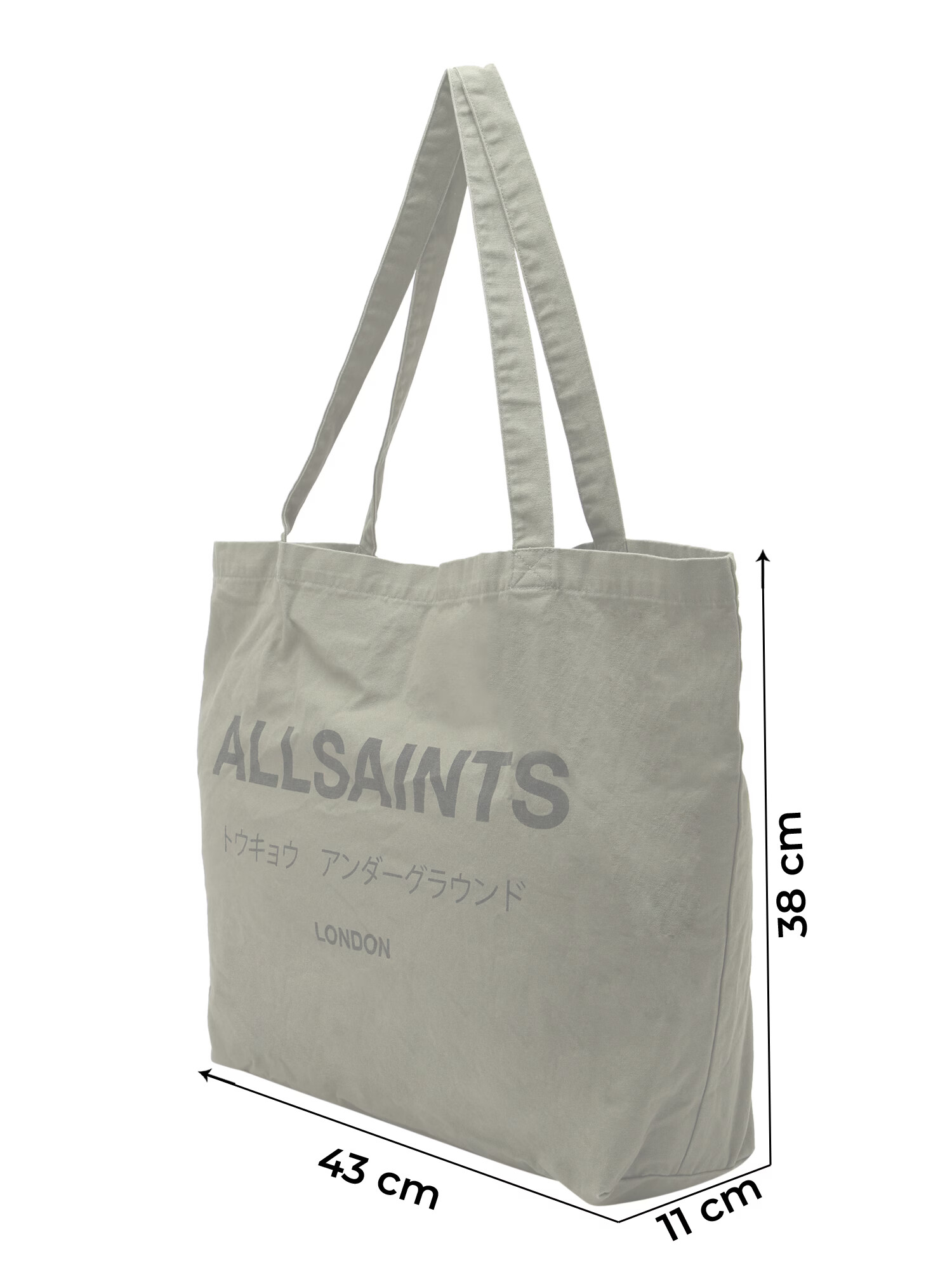 AllSaints Shopper 'UNDERGROUND' kaki / čierna - Pepit.sk