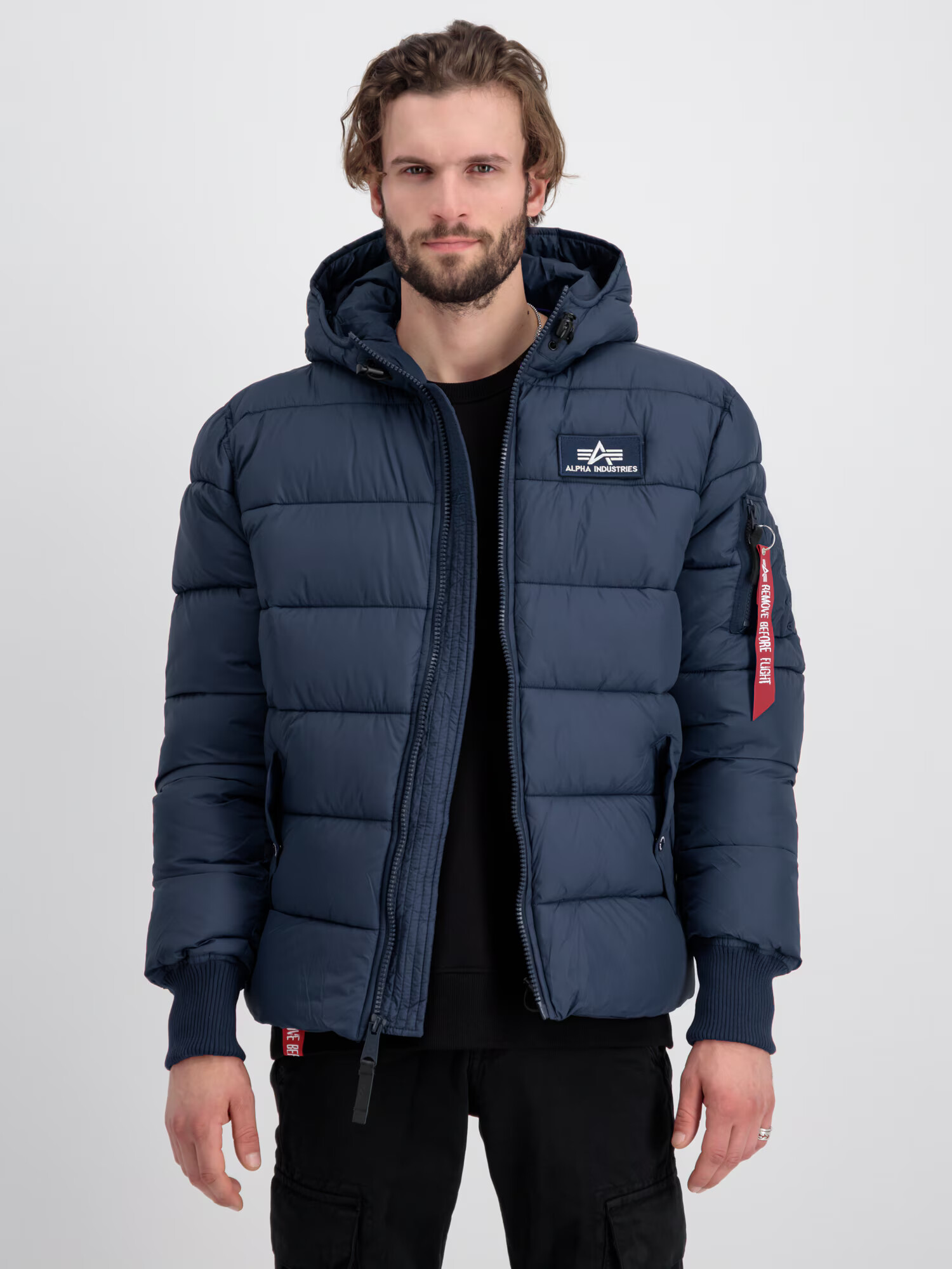 ALPHA INDUSTRIES Funkčná bunda námornícka modrá / červená / biela - Pepit.sk