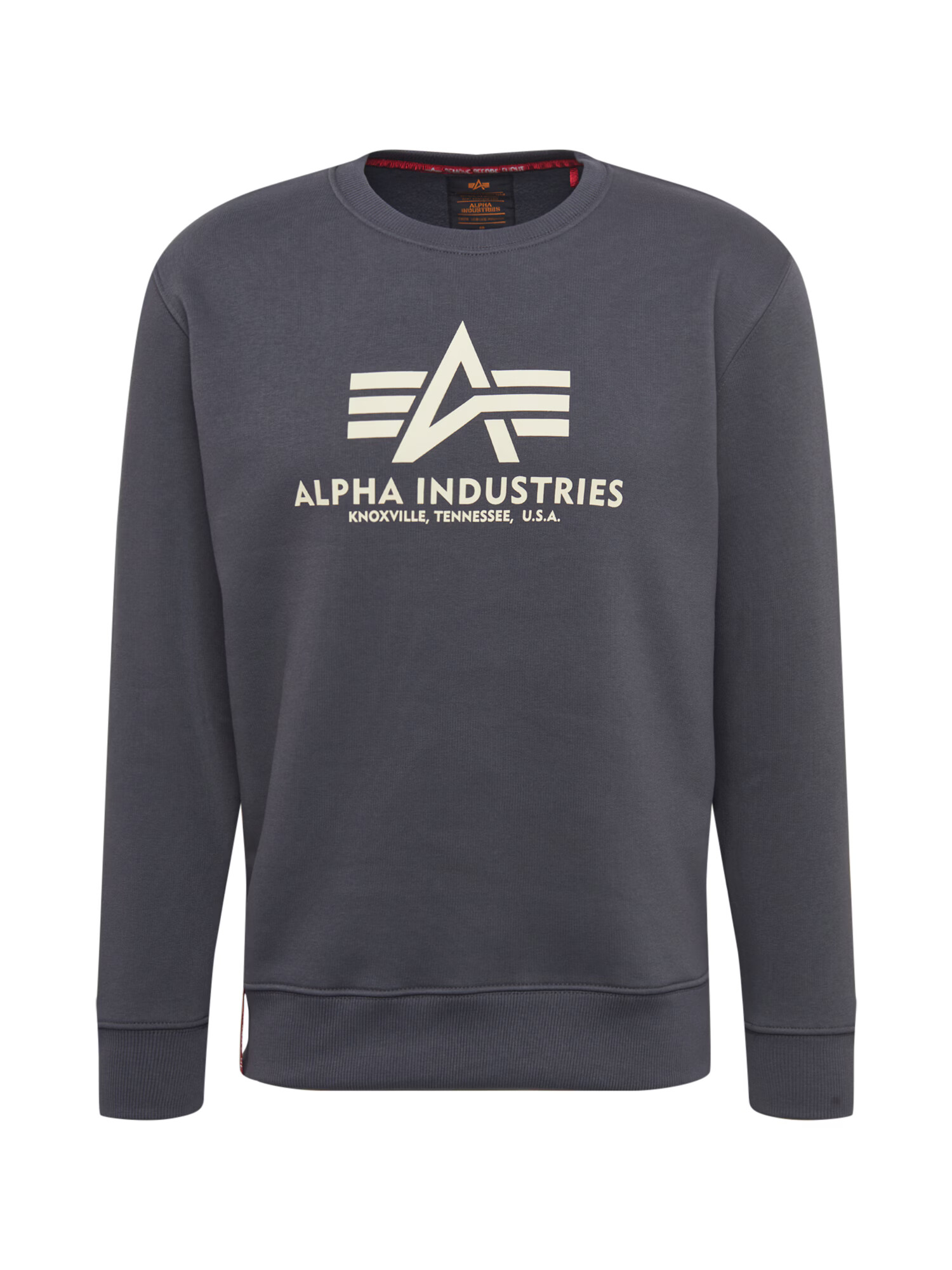 ALPHA INDUSTRIES Mikina 'Basic' tmavosivá / biela - Pepit.sk