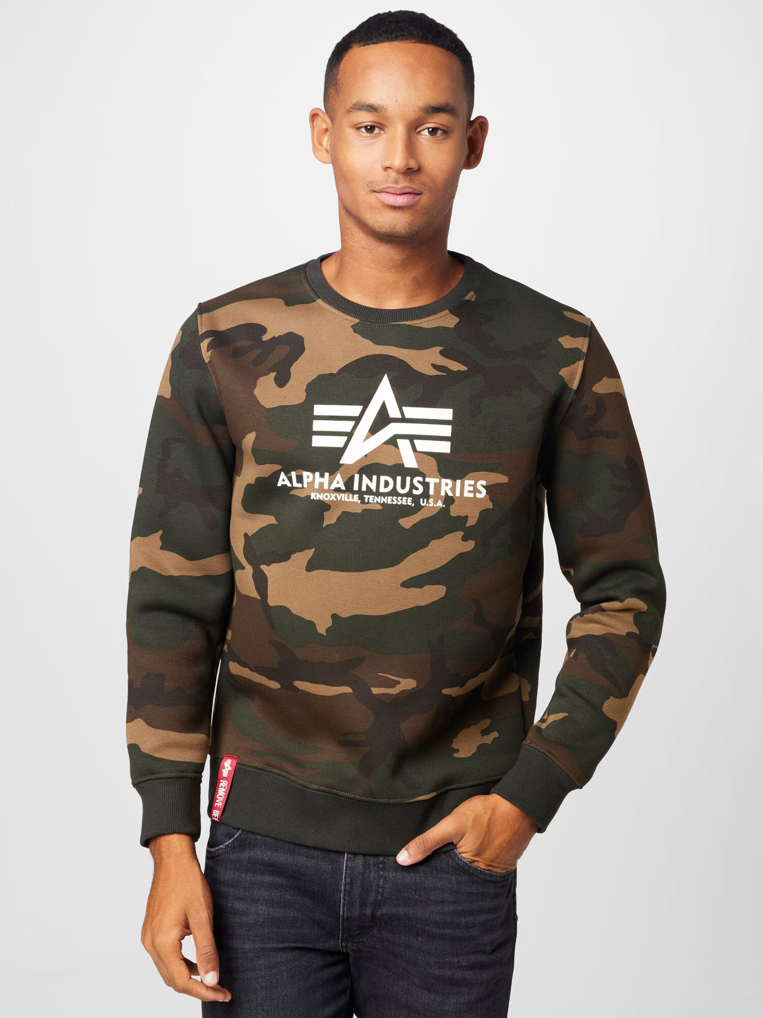 ALPHA INDUSTRIES Mikina béžová / hnedá / olivová / biela - Pepit.sk