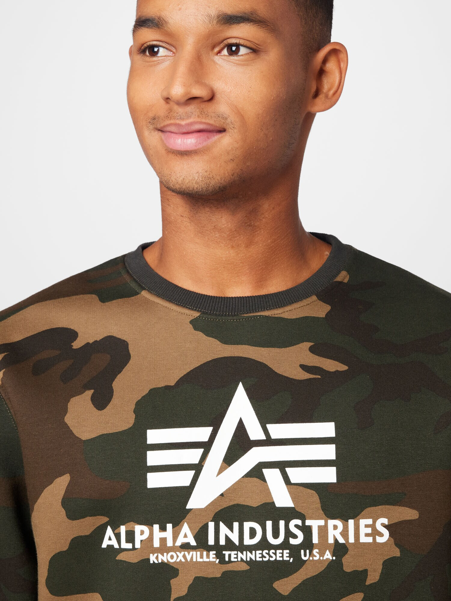 ALPHA INDUSTRIES Mikina béžová / hnedá / olivová / biela - Pepit.sk