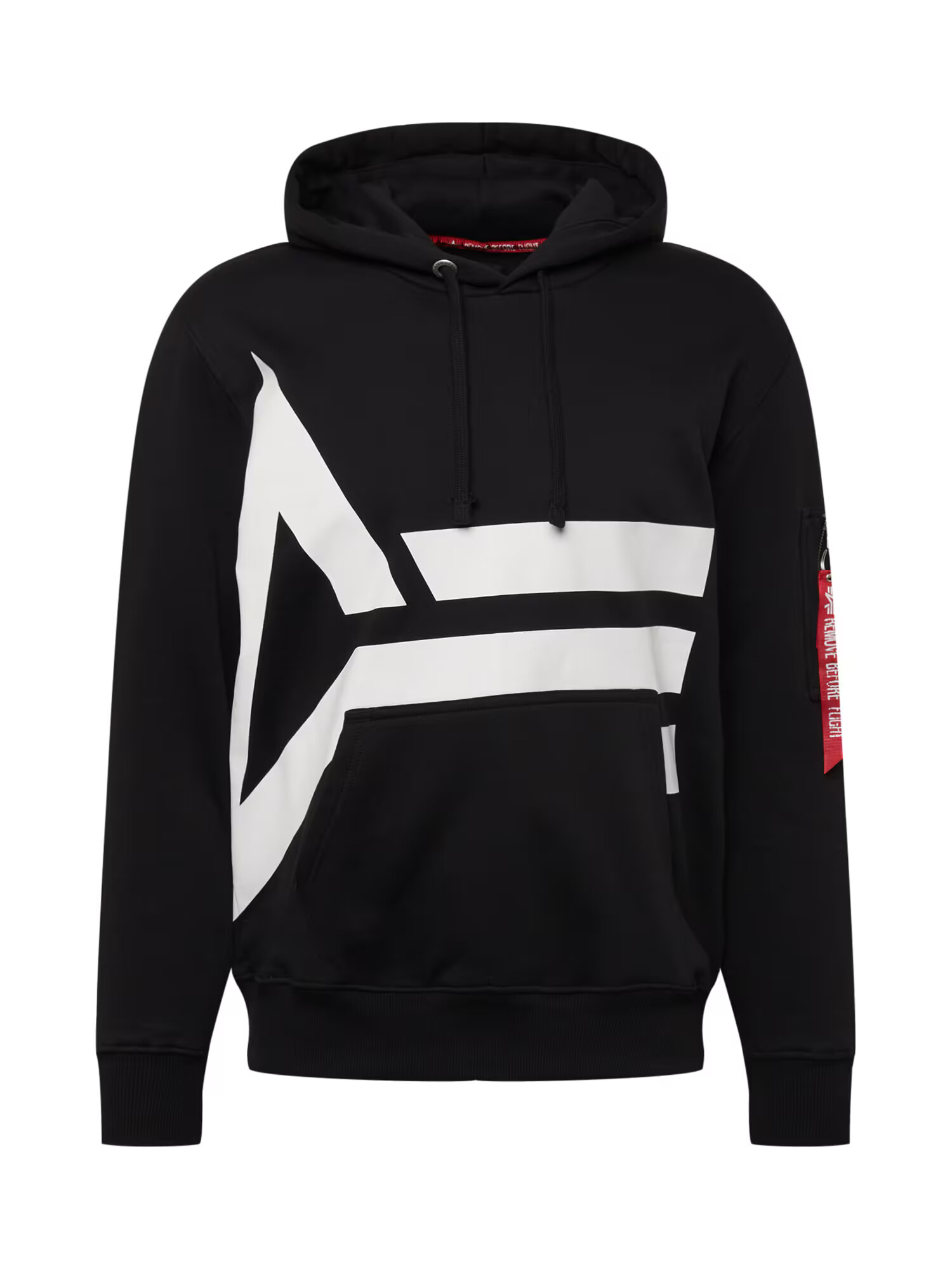 ALPHA INDUSTRIES Mikina čierna / biela - Pepit.sk