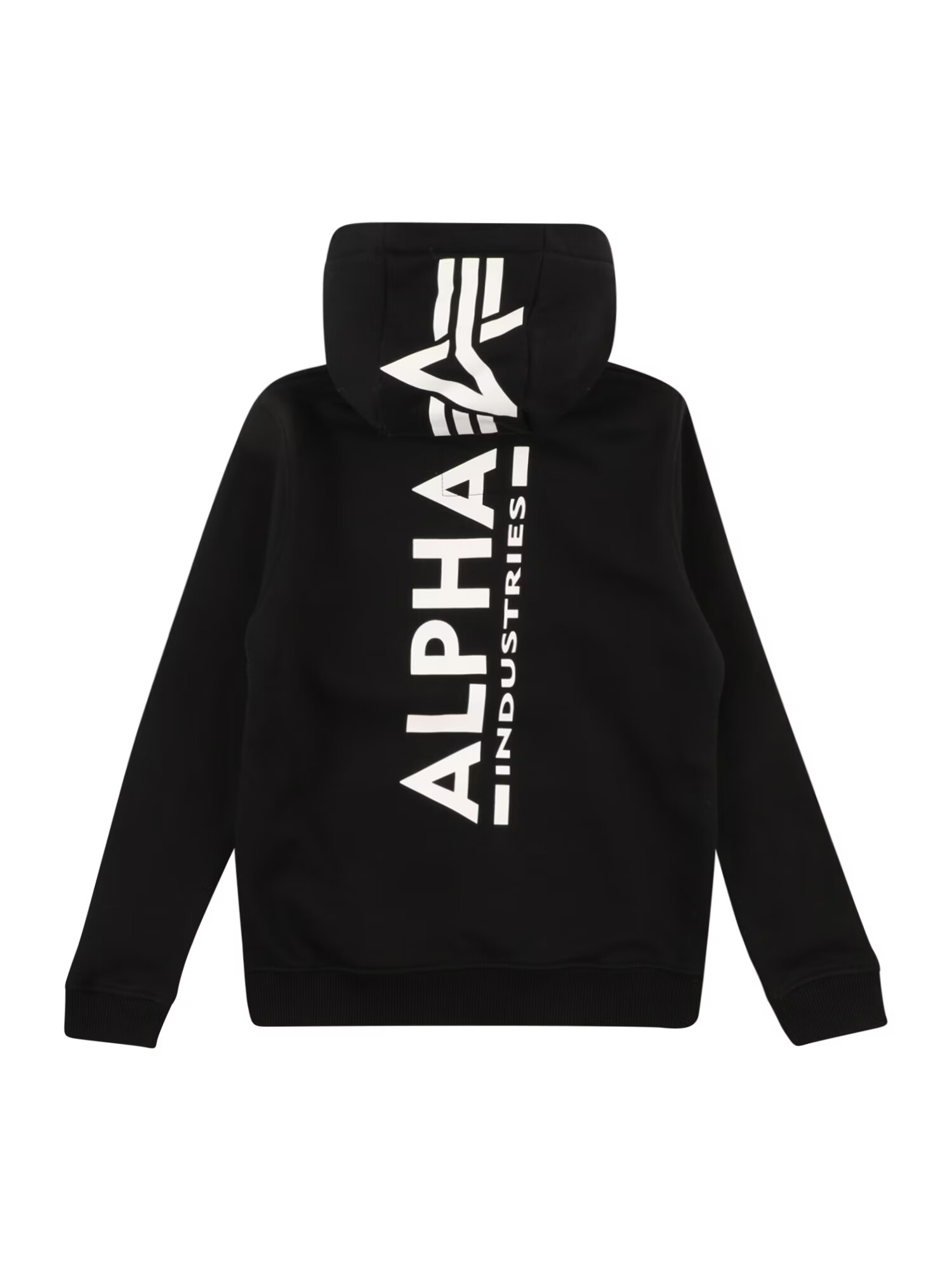 ALPHA INDUSTRIES Mikina čierna / biela - Pepit.sk