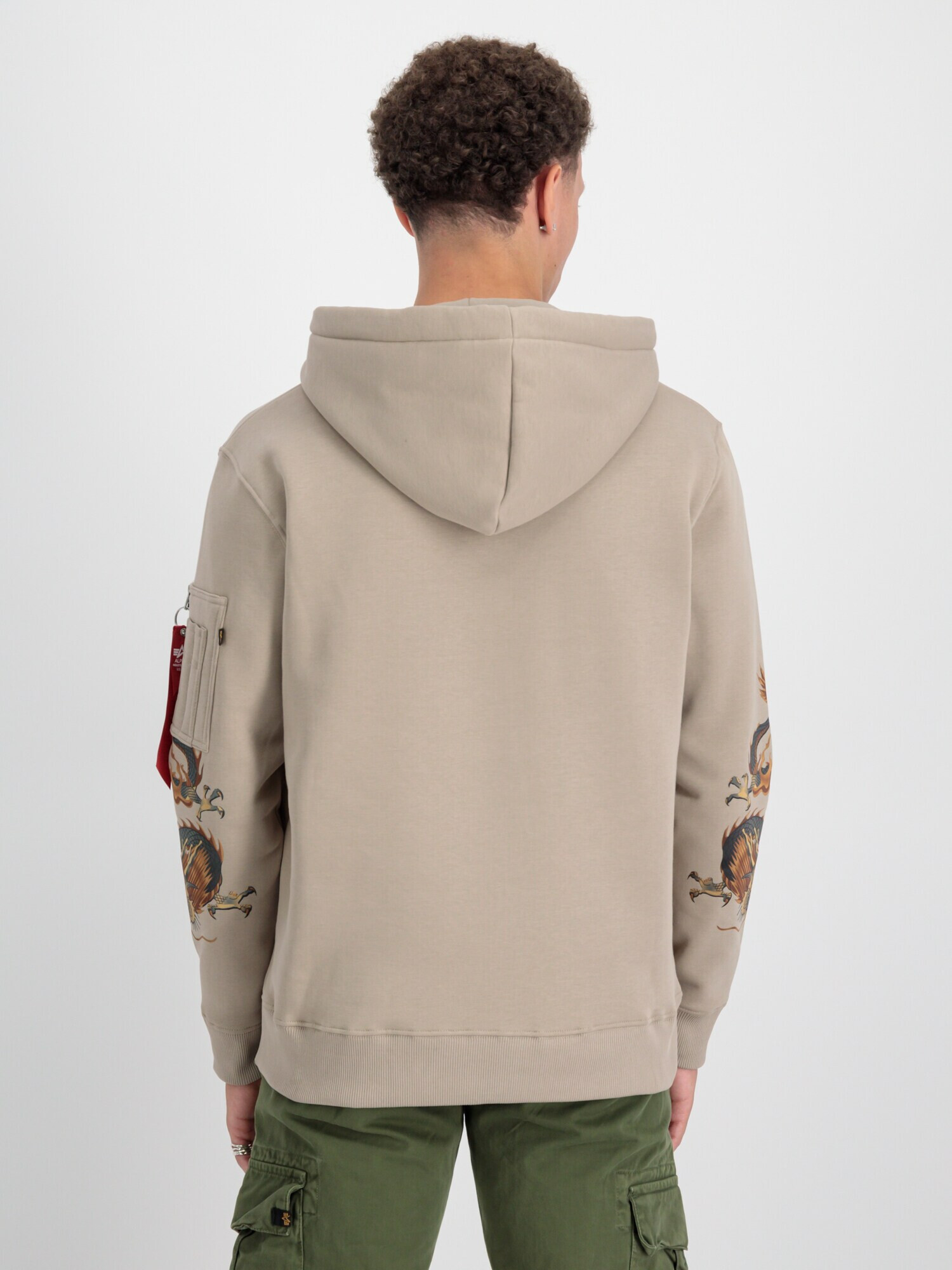 ALPHA INDUSTRIES Mikina 'Dragon' hnedá / svetlohnedá / čierna - Pepit.sk