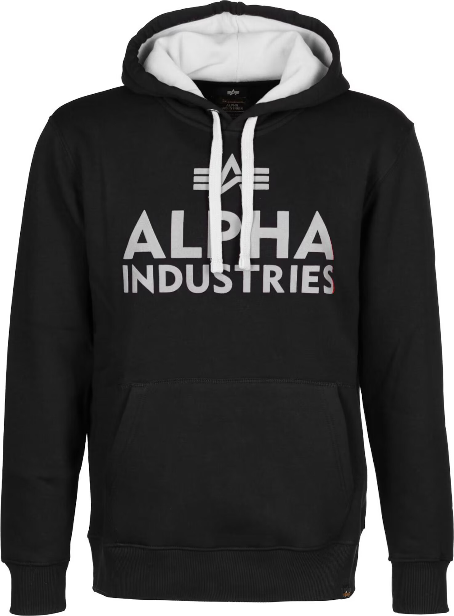 ALPHA INDUSTRIES Mikina 'Foam Print' čierna / biela - Pepit.sk