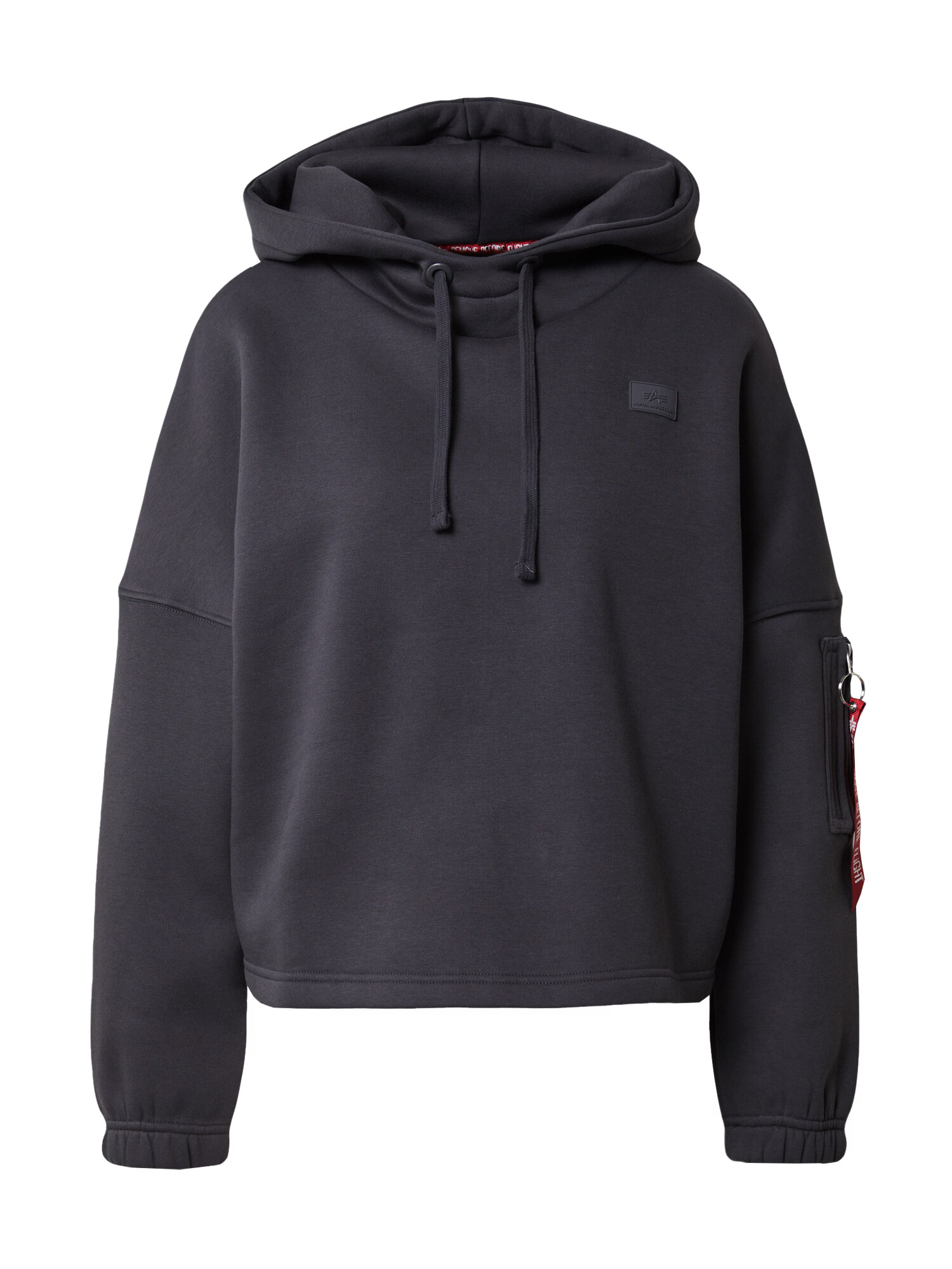 ALPHA INDUSTRIES Mikina grafitová / červená / biela - Pepit.sk