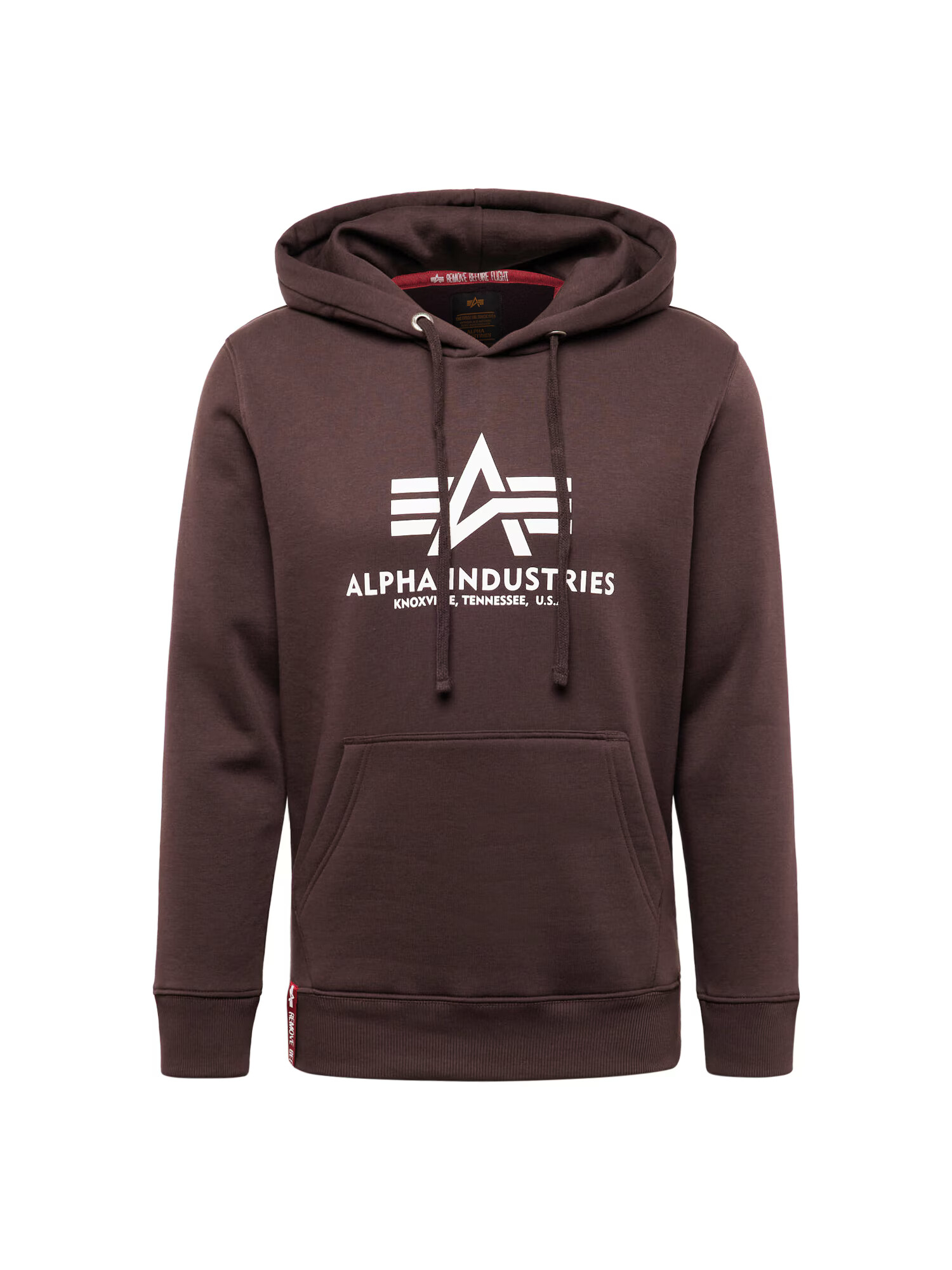 ALPHA INDUSTRIES Mikina hnedá / biela - Pepit.sk