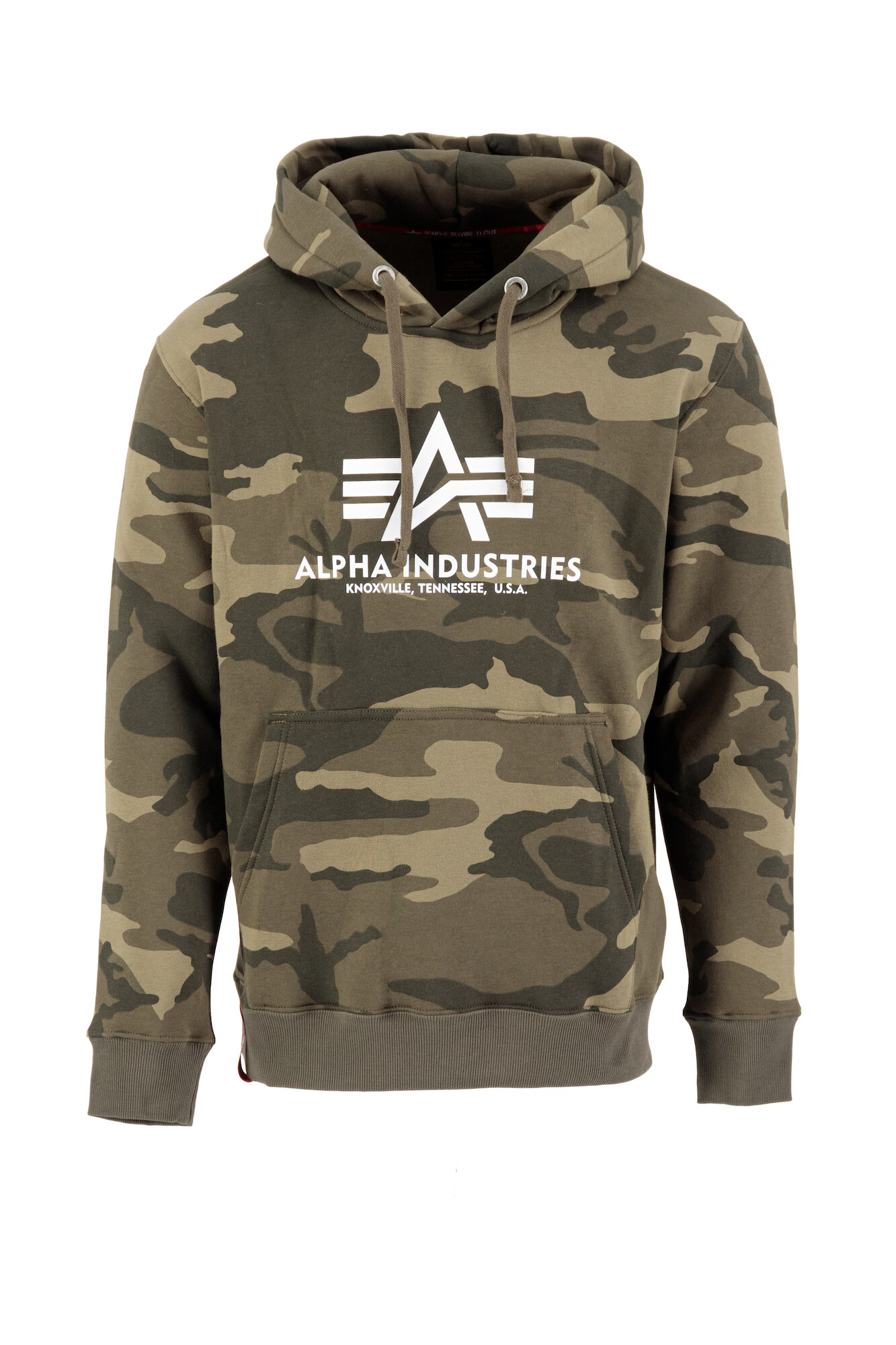 ALPHA INDUSTRIES Mikina hnedá / olivová / biela - Pepit.sk