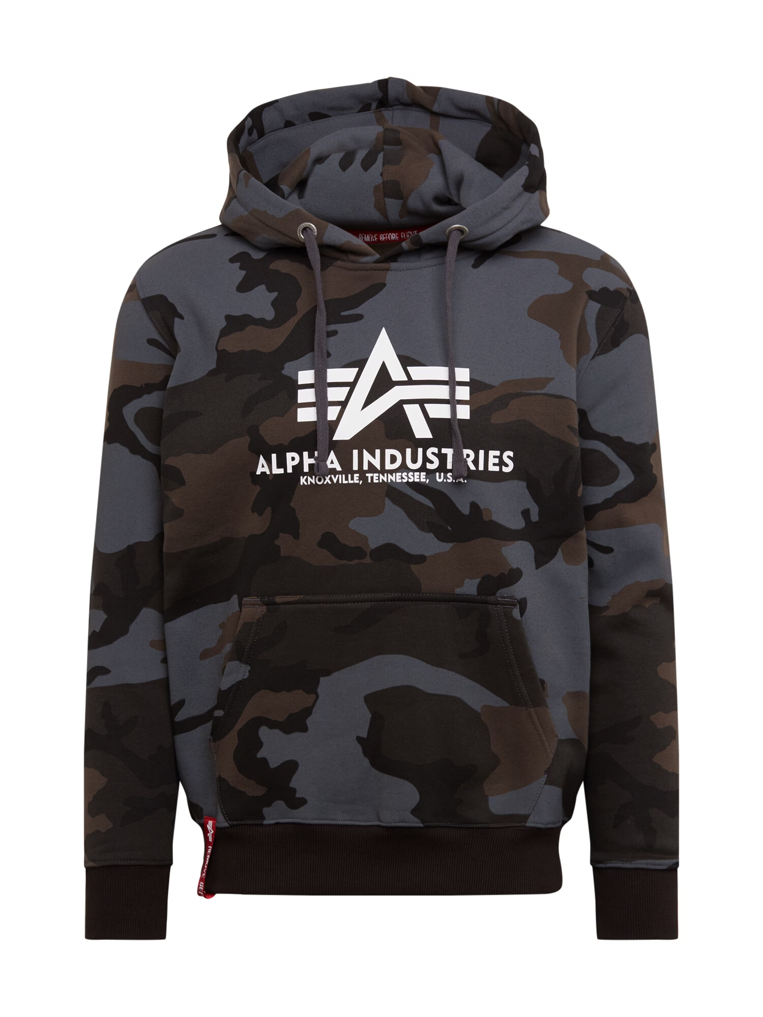 ALPHA INDUSTRIES Mikina hnedá / sivá / čierna / biela - Pepit.sk