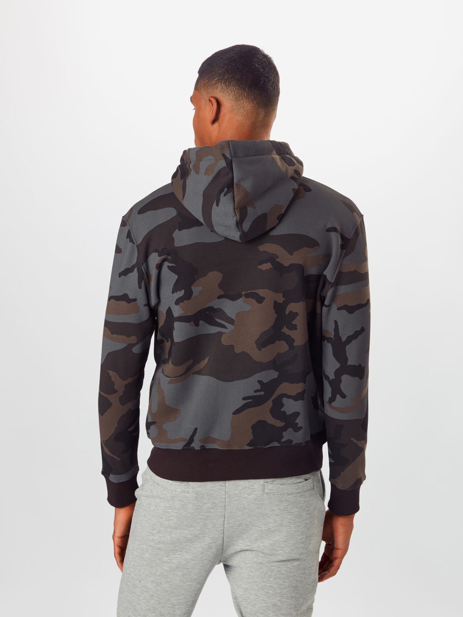 ALPHA INDUSTRIES Mikina hnedá / sivá / čierna / biela - Pepit.sk