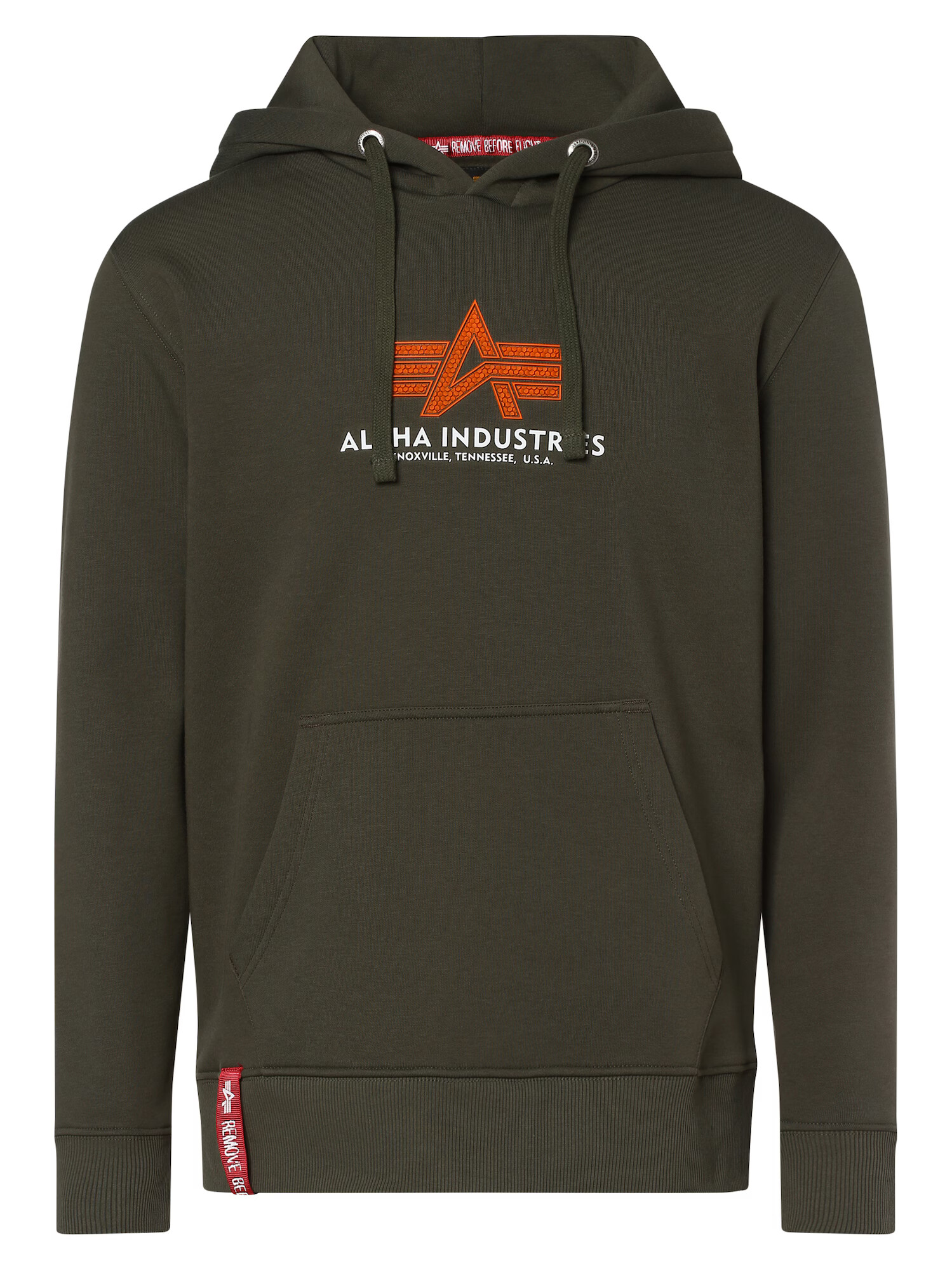 ALPHA INDUSTRIES Mikina kaki / oranžová / biela - Pepit.sk