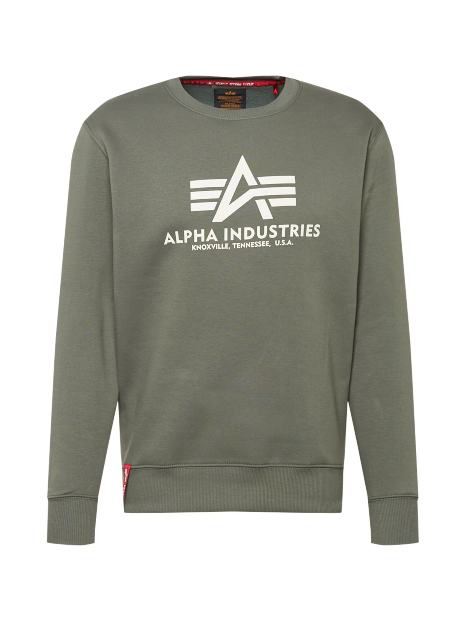 ALPHA INDUSTRIES Mikina kaki / prírodná biela - Pepit.sk