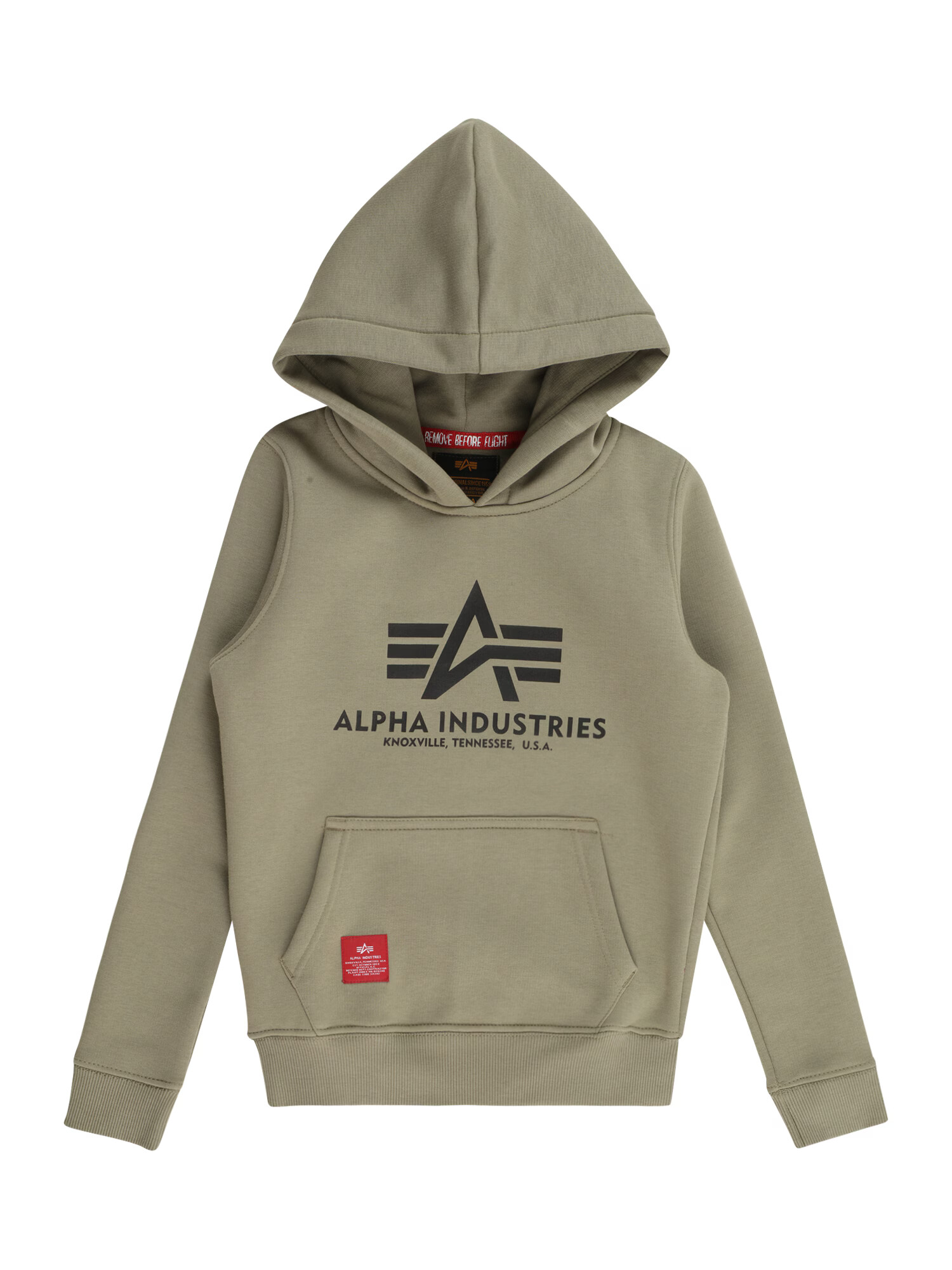 ALPHA INDUSTRIES Mikina olivová / čierna - Pepit.sk