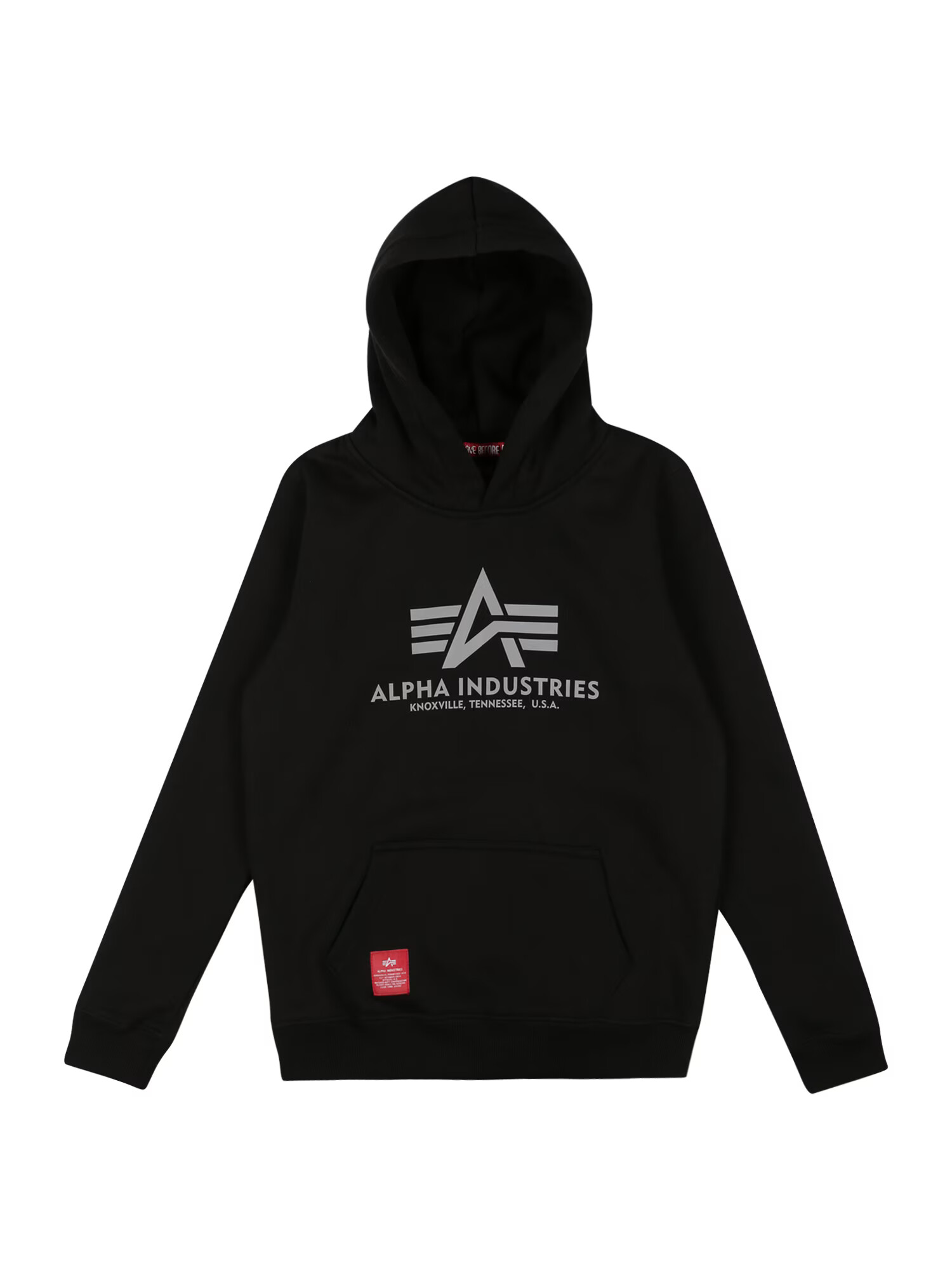 ALPHA INDUSTRIES Mikina sivá / červená / čierna - Pepit.sk