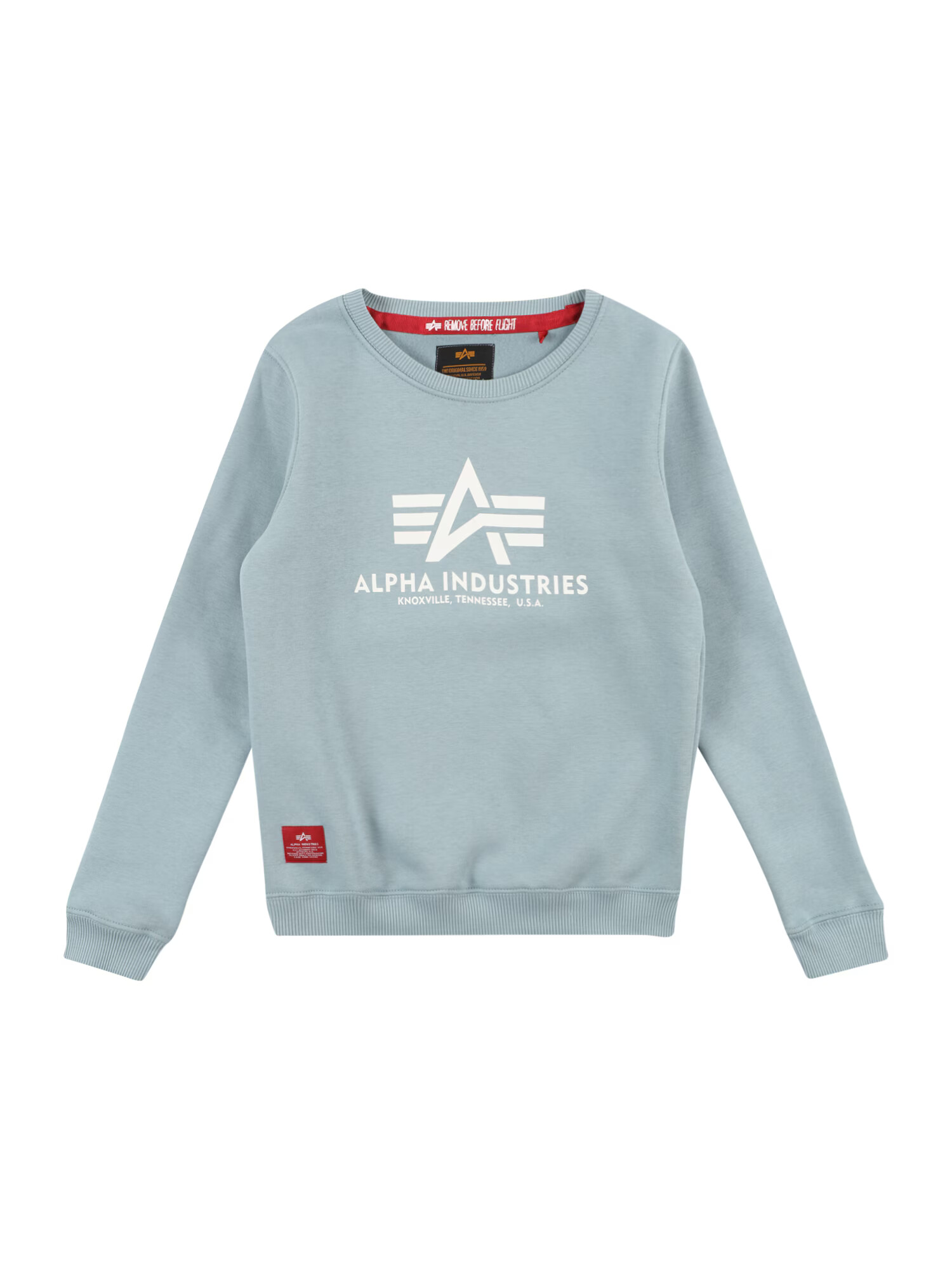 ALPHA INDUSTRIES Mikina sivá / šedobiela - Pepit.sk