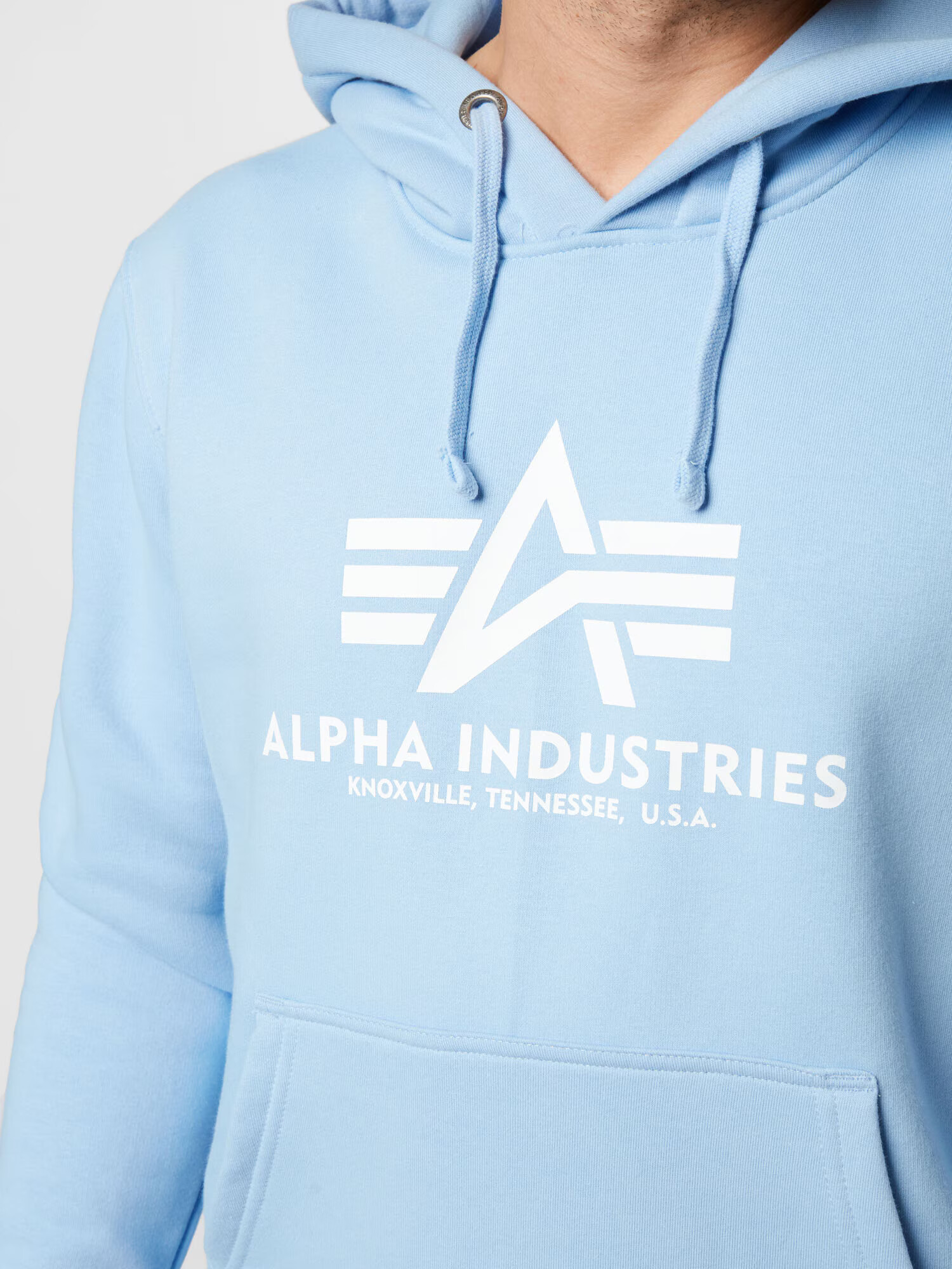 ALPHA INDUSTRIES Mikina svetlomodrá / biela - Pepit.sk