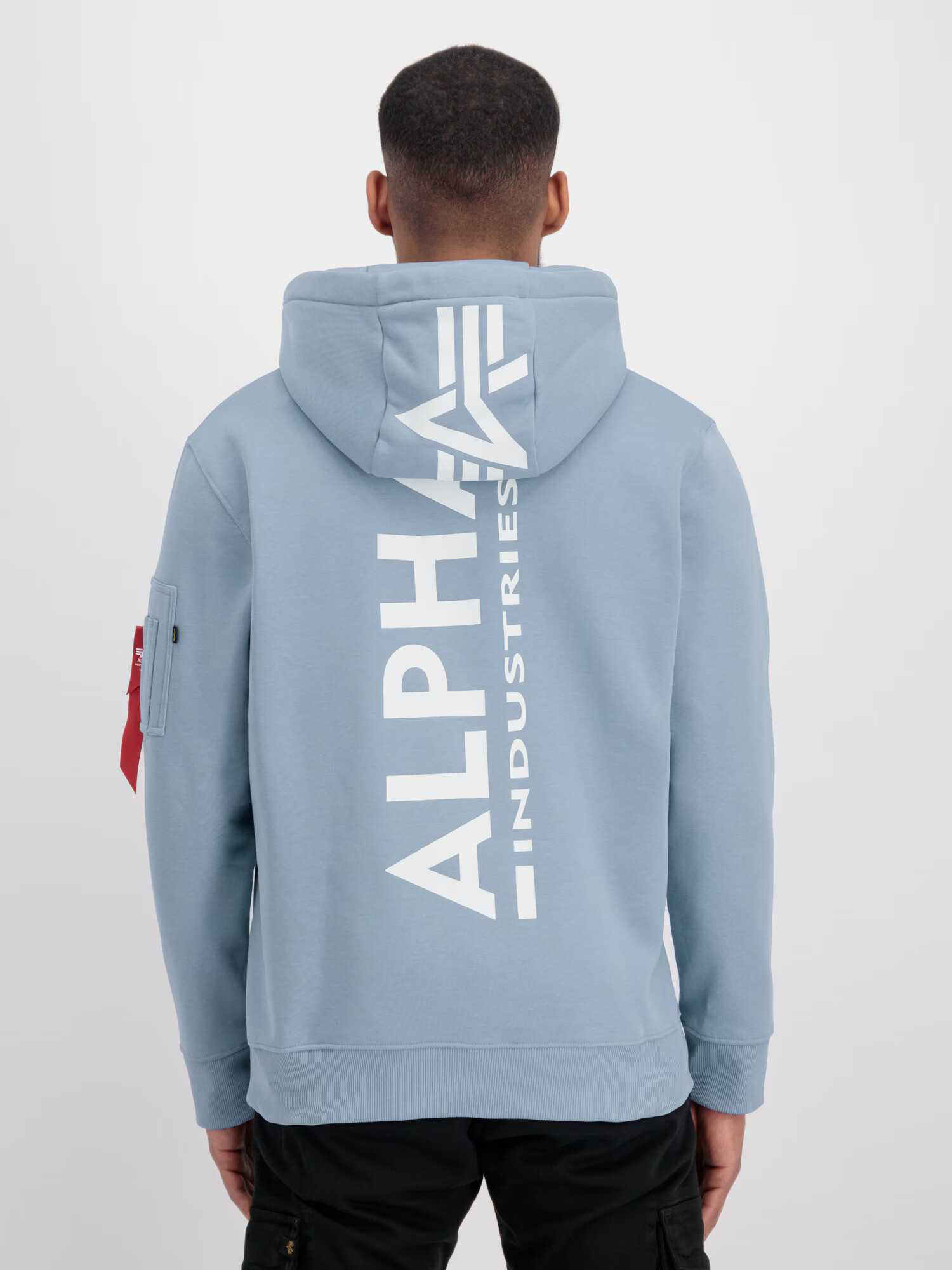 ALPHA INDUSTRIES Mikina svetlomodrá / červená / biela - Pepit.sk