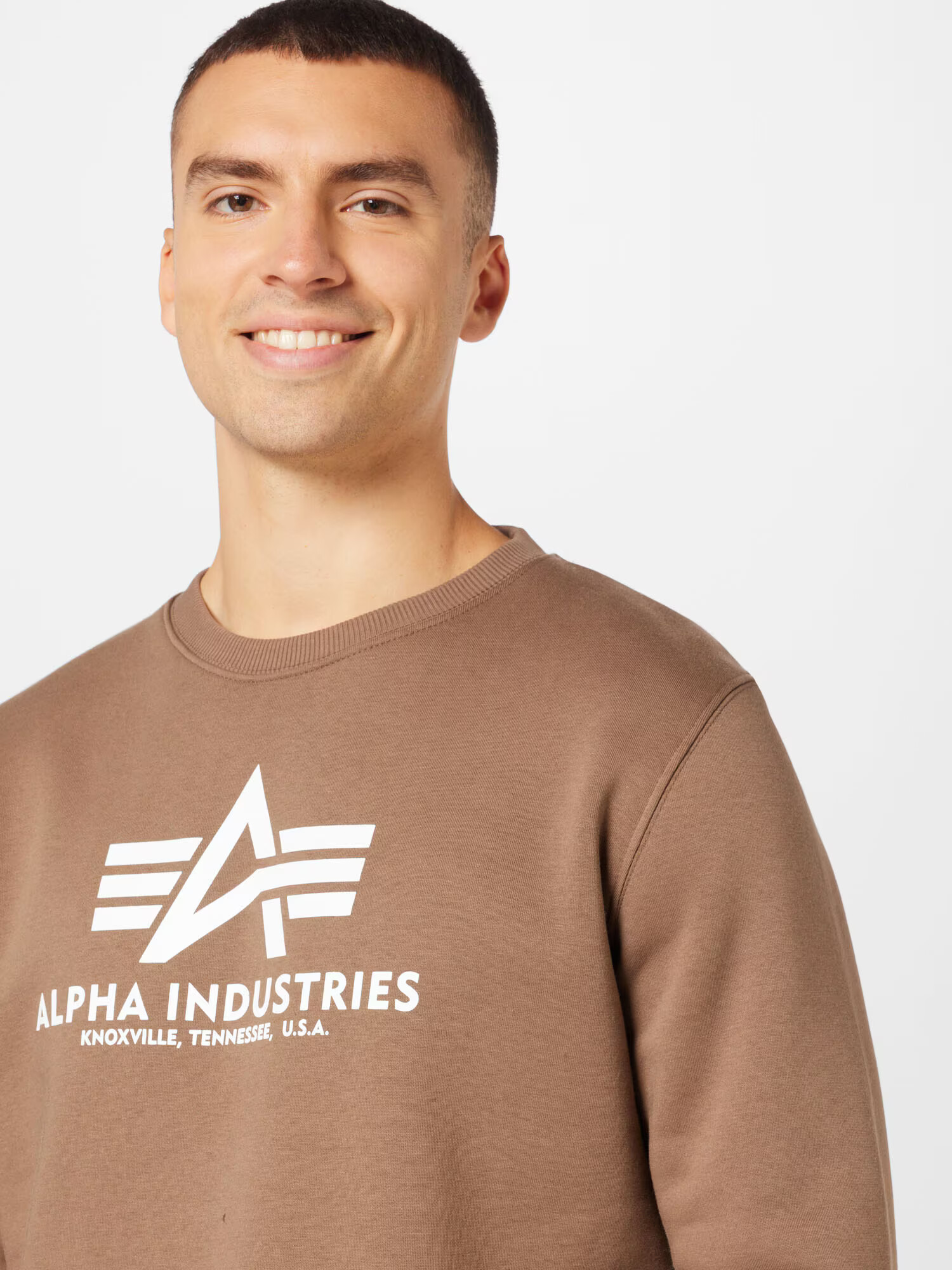 ALPHA INDUSTRIES Mikina tmavošedá / biela - Pepit.sk