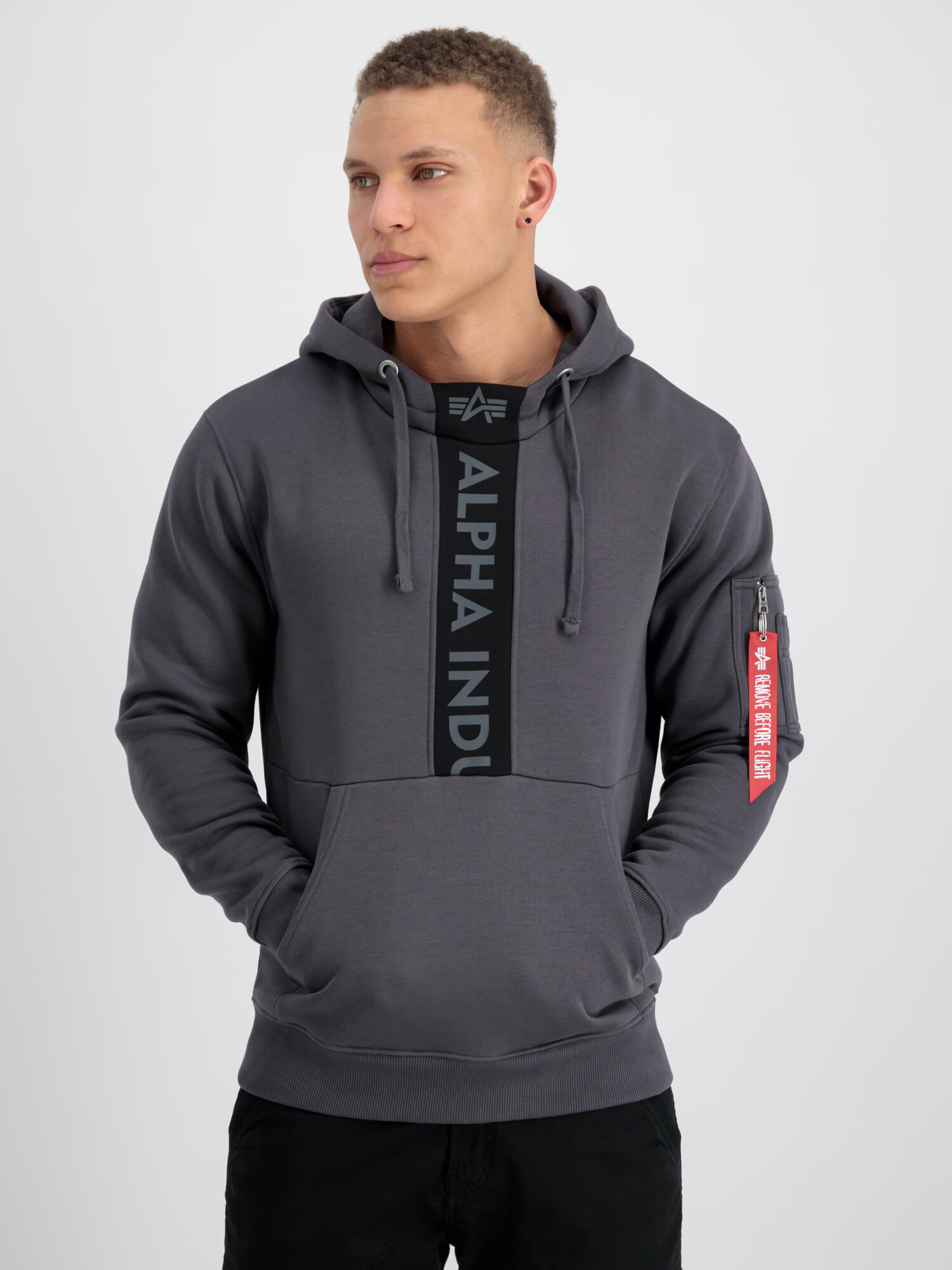 ALPHA INDUSTRIES Mikina tmavosivá / oranžová - Pepit.sk