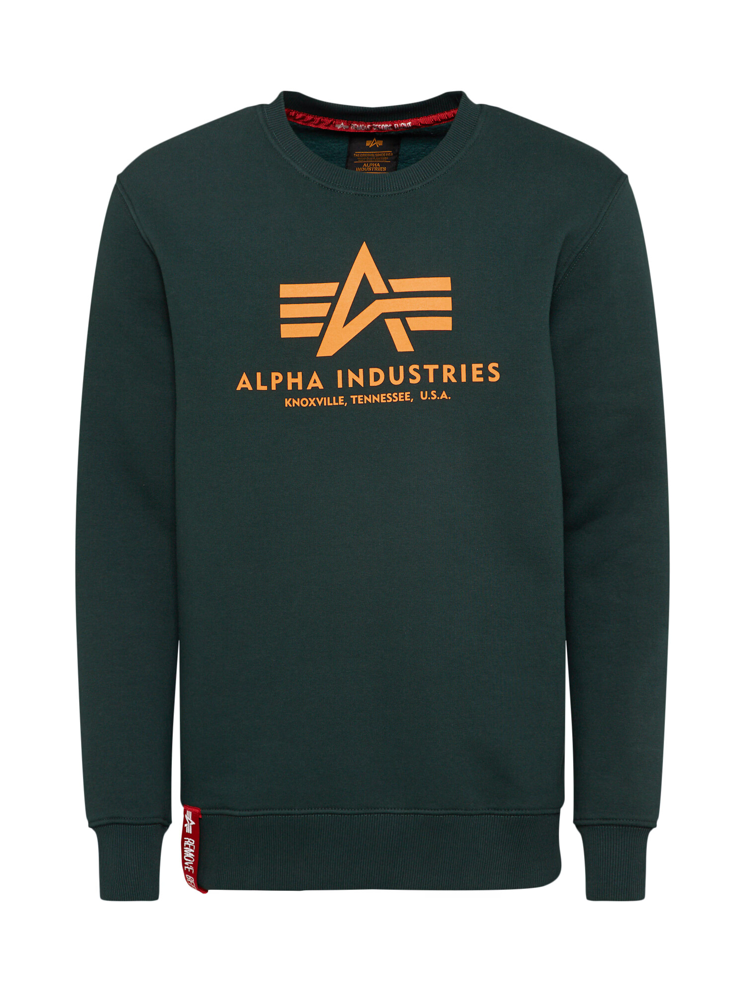 ALPHA INDUSTRIES Mikina jedľová / mandarínková / červená / biela - Pepit.sk