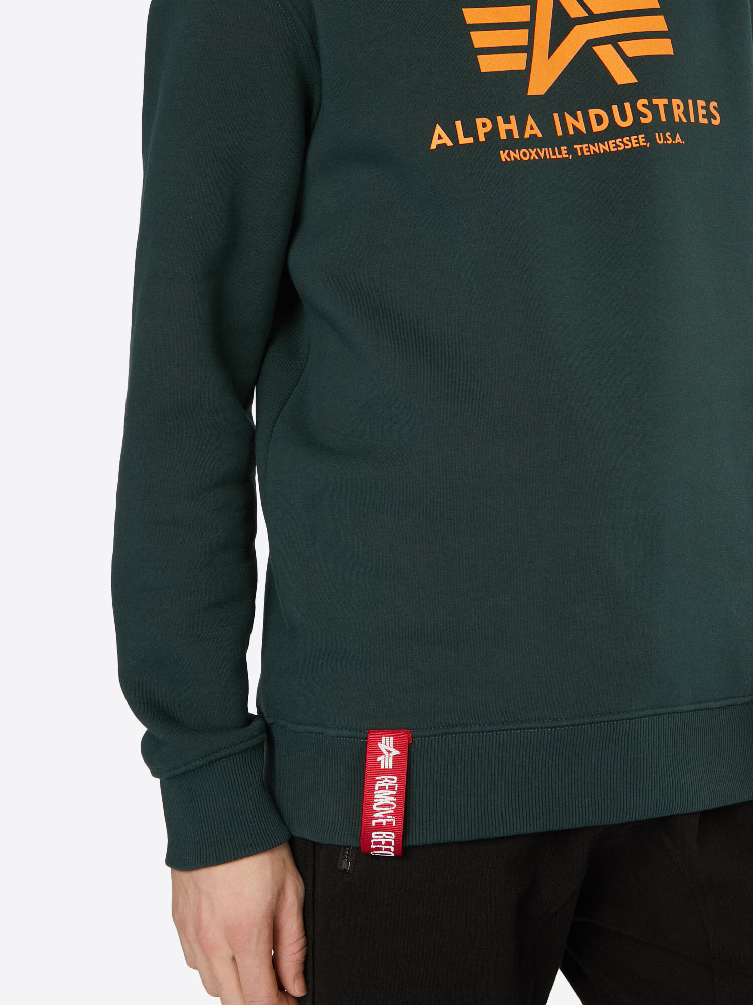 ALPHA INDUSTRIES Mikina jedľová / mandarínková / červená / biela - Pepit.sk