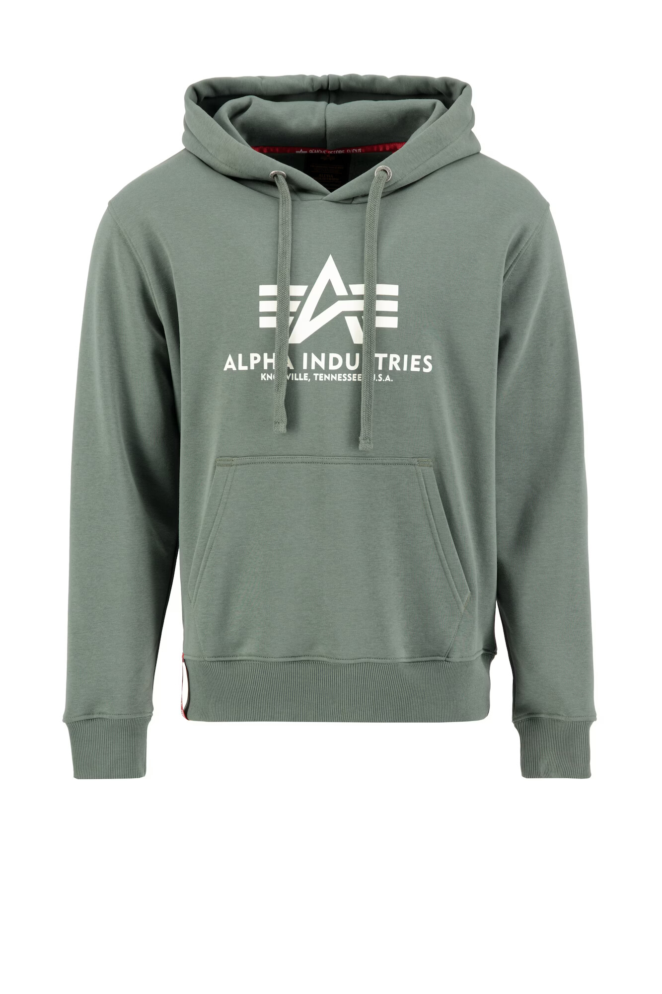 ALPHA INDUSTRIES Mikina zelená / biela - Pepit.sk