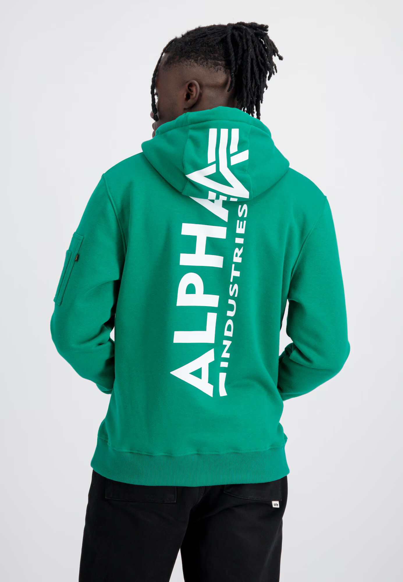 ALPHA INDUSTRIES Mikina zelená / bordová / biela - Pepit.sk