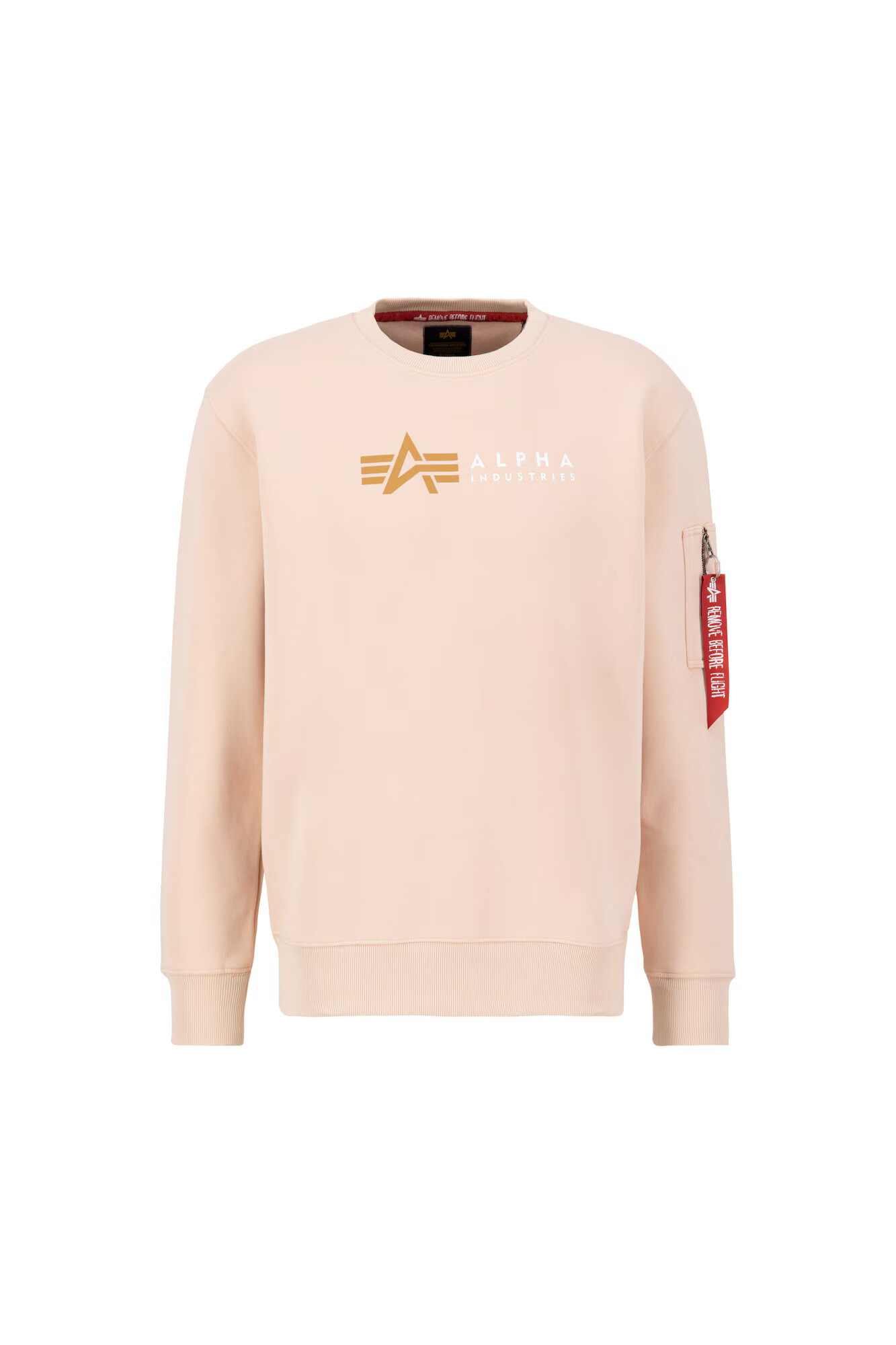 ALPHA INDUSTRIES Mikina zlatá / broskyňová / červená - Pepit.sk