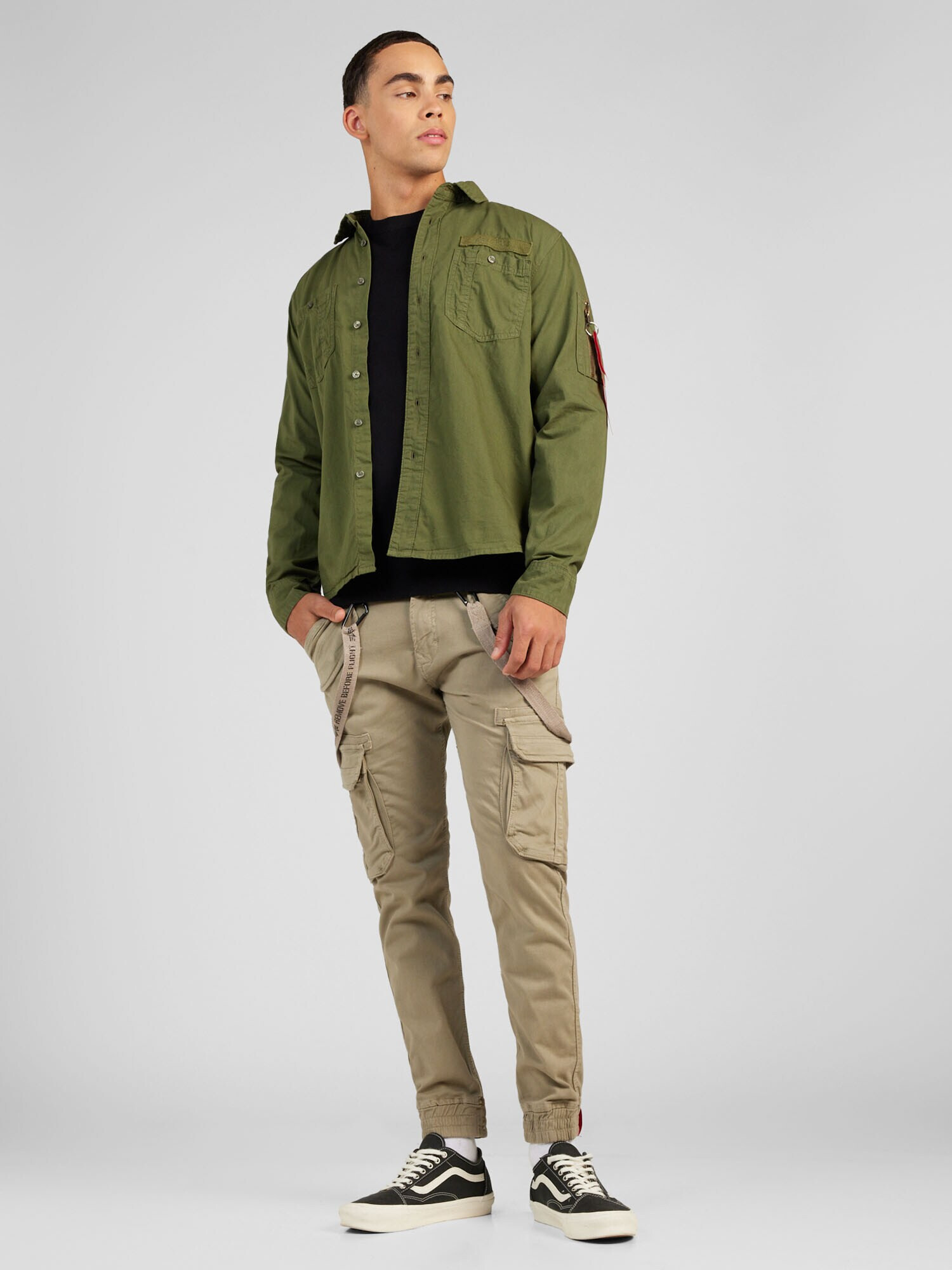 ALPHA INDUSTRIES Prechodná bunda 'Air Force EMB' olivová - Pepit.sk