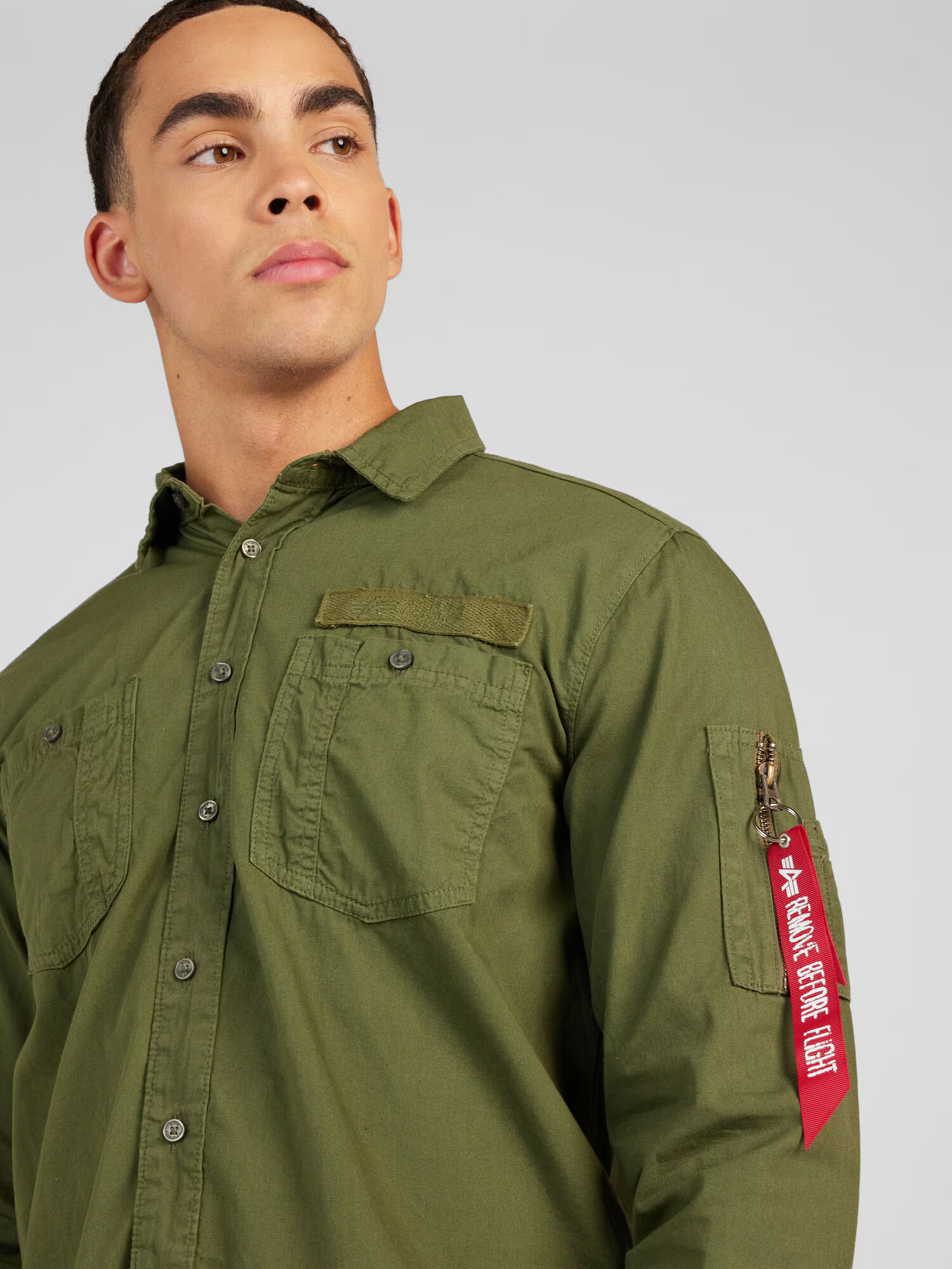 ALPHA INDUSTRIES Prechodná bunda 'Air Force EMB' olivová - Pepit.sk