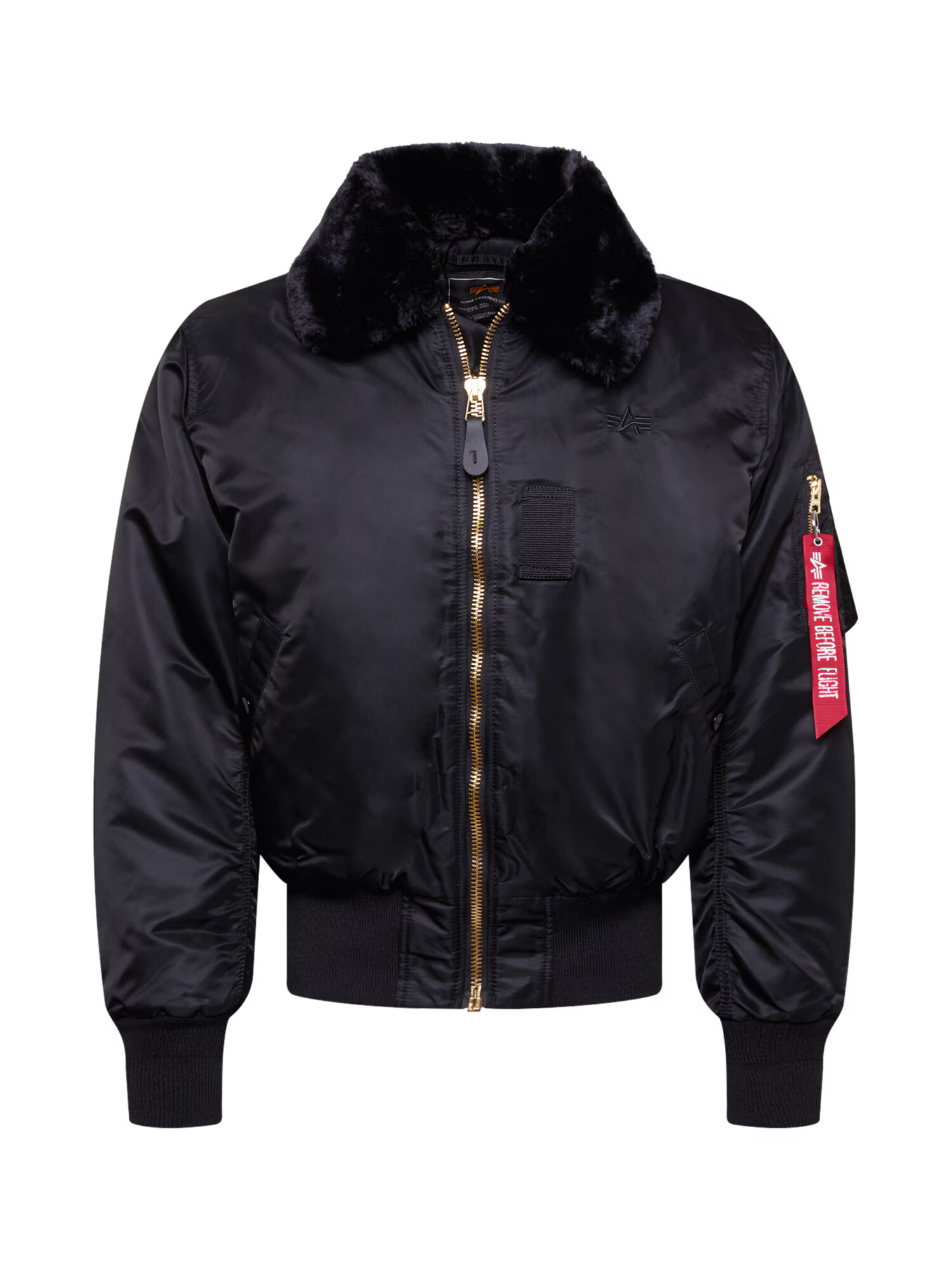 ALPHA INDUSTRIES Prechodná bunda 'B15' červená / čierna / biela - Pepit.sk