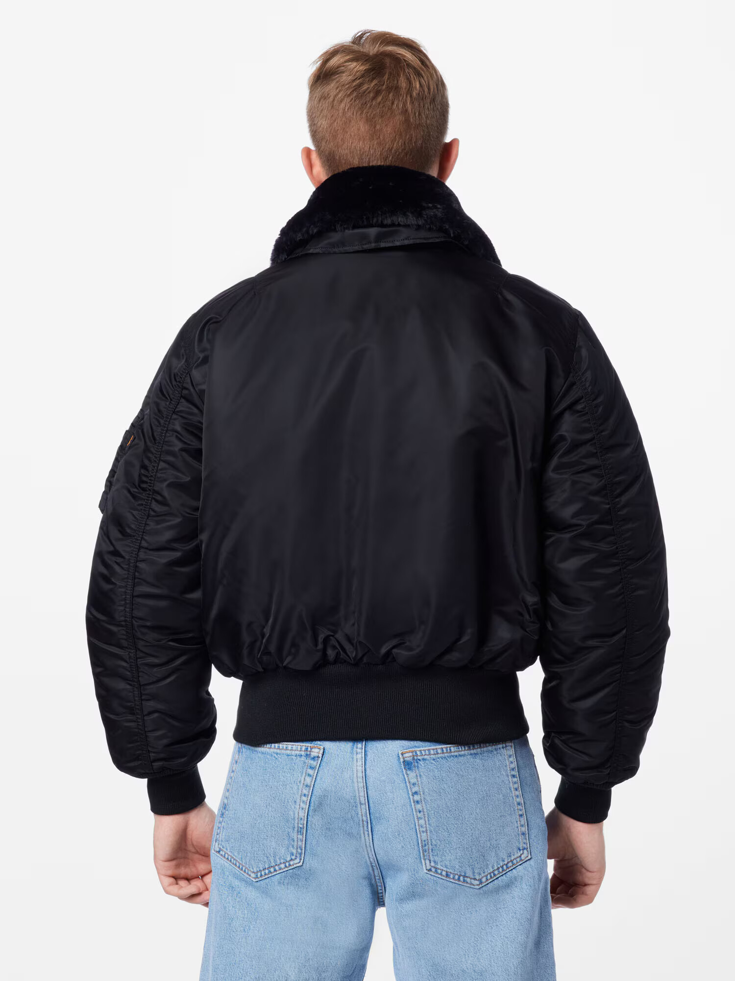 ALPHA INDUSTRIES Prechodná bunda 'B15' červená / čierna / biela - Pepit.sk