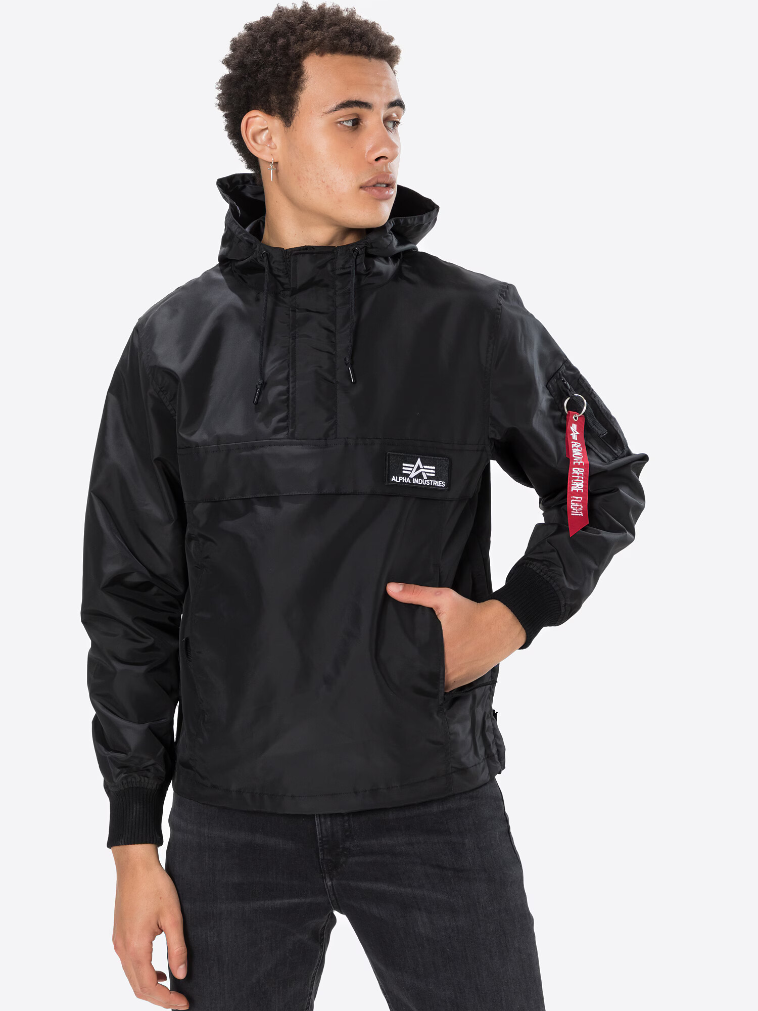 ALPHA INDUSTRIES Prechodná bunda čierna - Pepit.sk