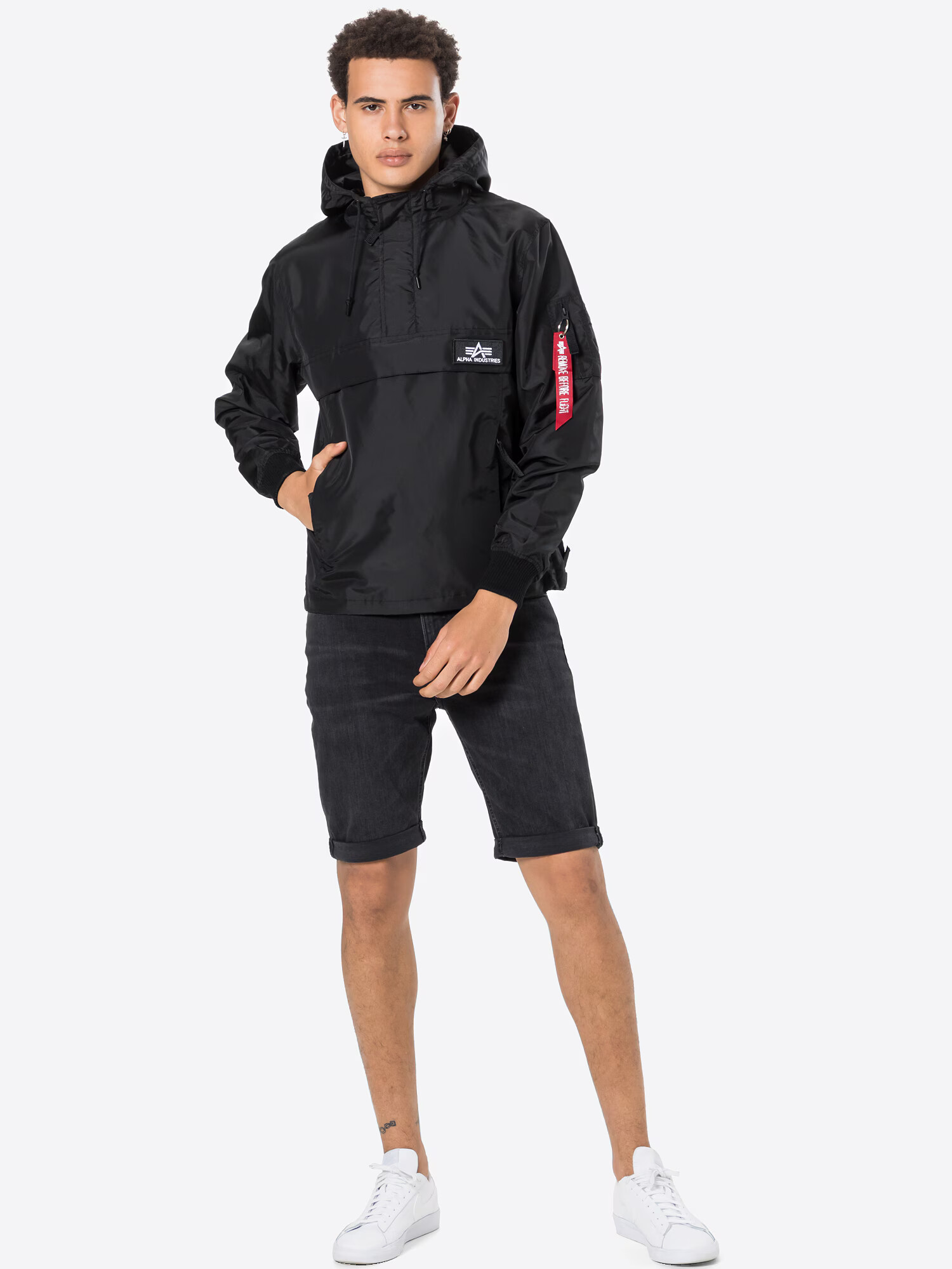 ALPHA INDUSTRIES Prechodná bunda čierna - Pepit.sk