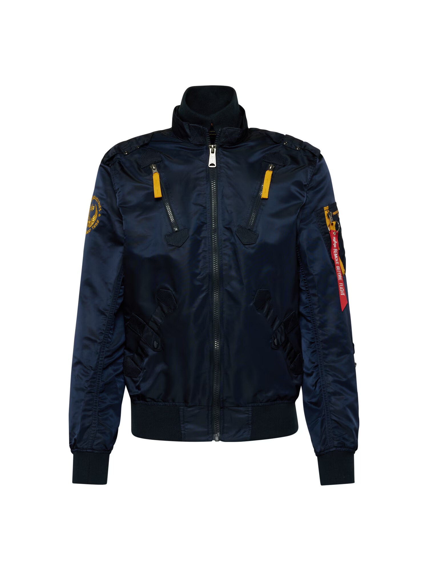 ALPHA INDUSTRIES Prechodná bunda 'Falcon II' námornícka modrá / žltá / čierna - Pepit.sk