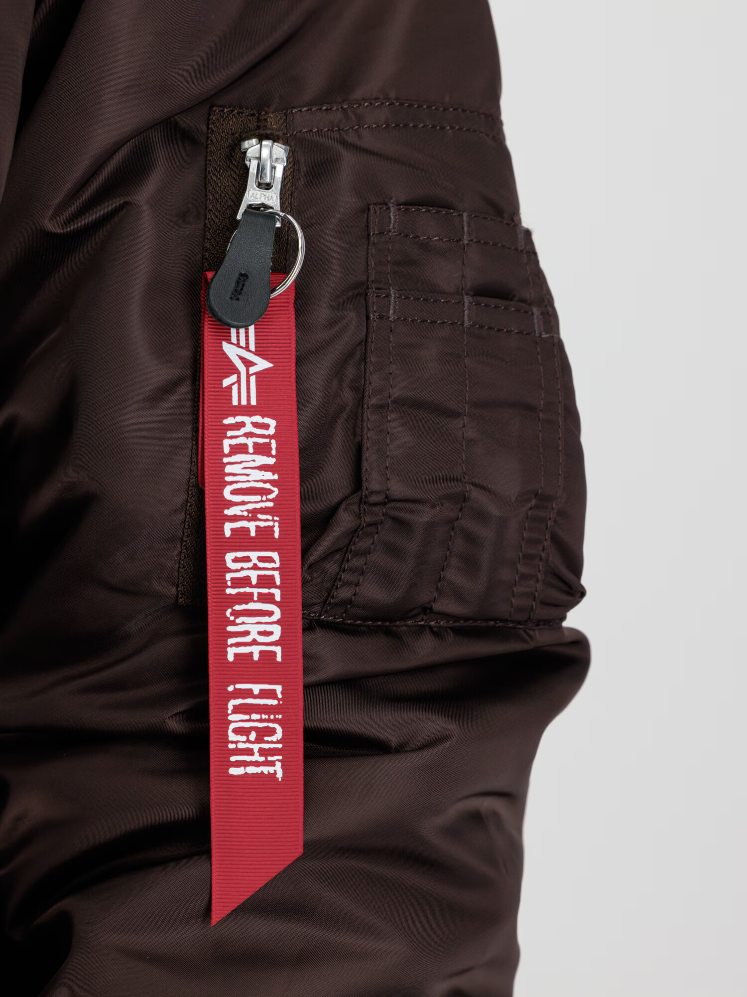 ALPHA INDUSTRIES Prechodná bunda hnedá / červená - Pepit.sk