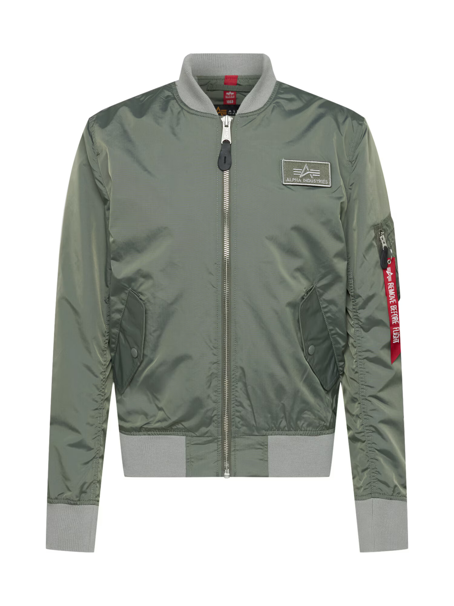 ALPHA INDUSTRIES Prechodná bunda kaki / červená / čierna - Pepit.sk