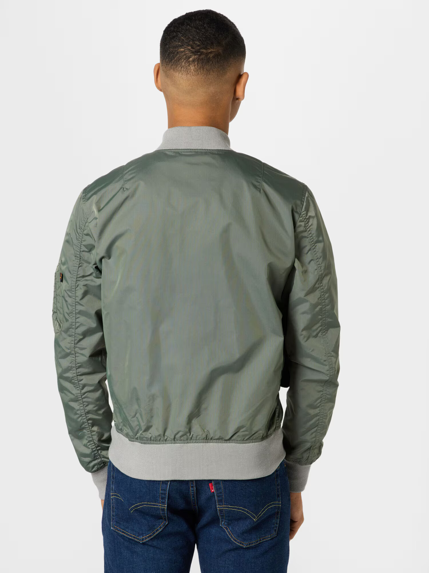 ALPHA INDUSTRIES Prechodná bunda kaki / červená / čierna - Pepit.sk